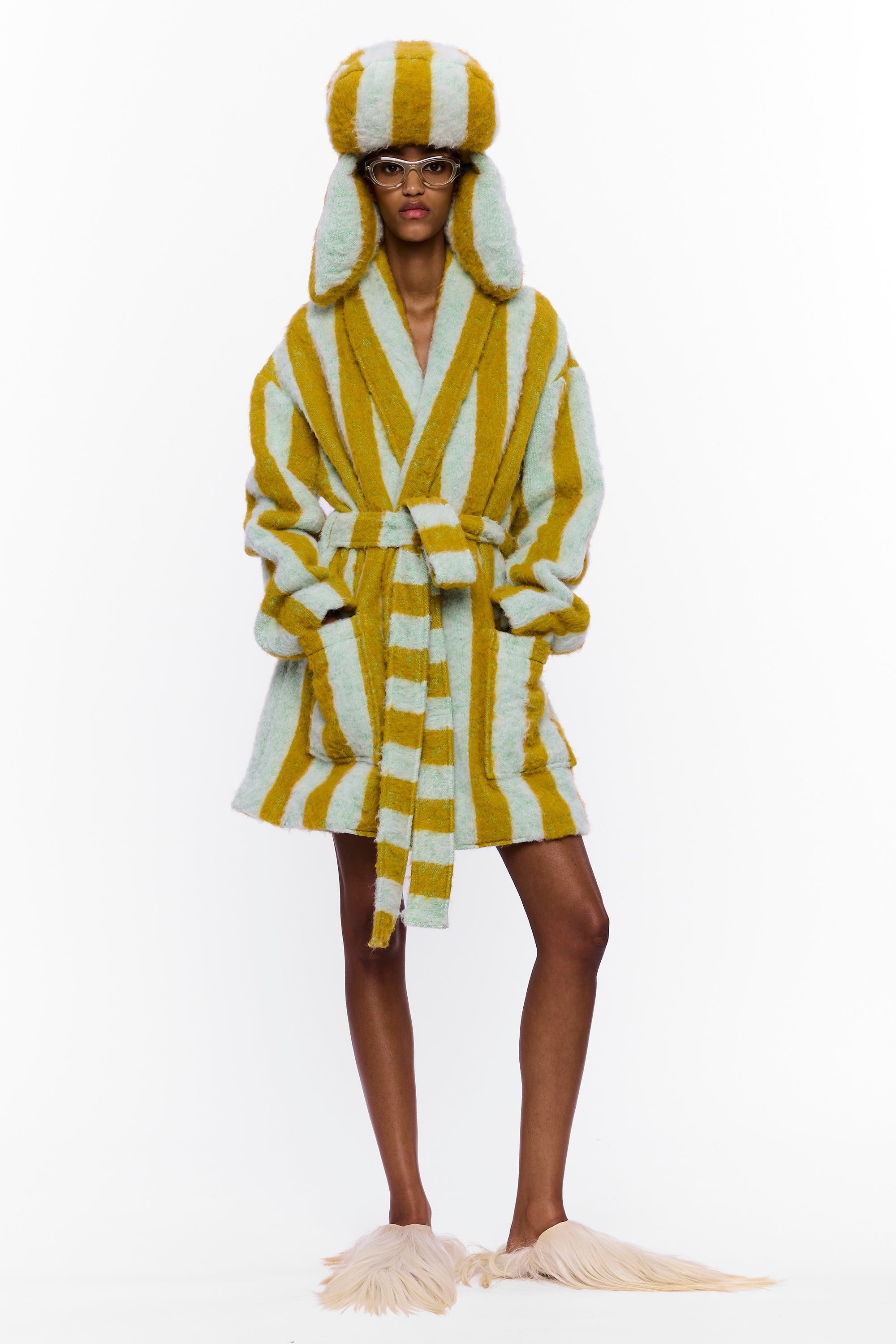 The Trapper Hat : Stripe 26 Wool