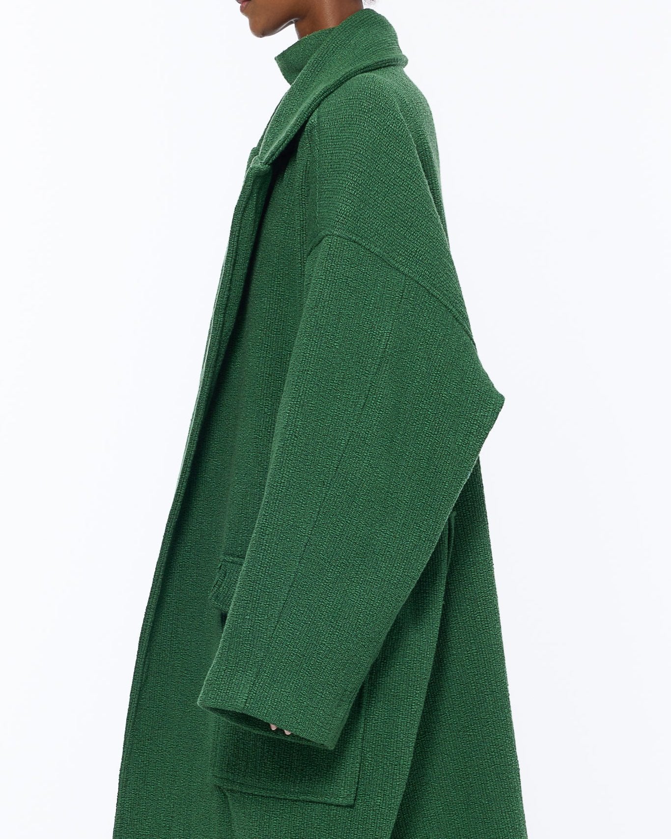 The Blanket Coat : Eden Green Boucle