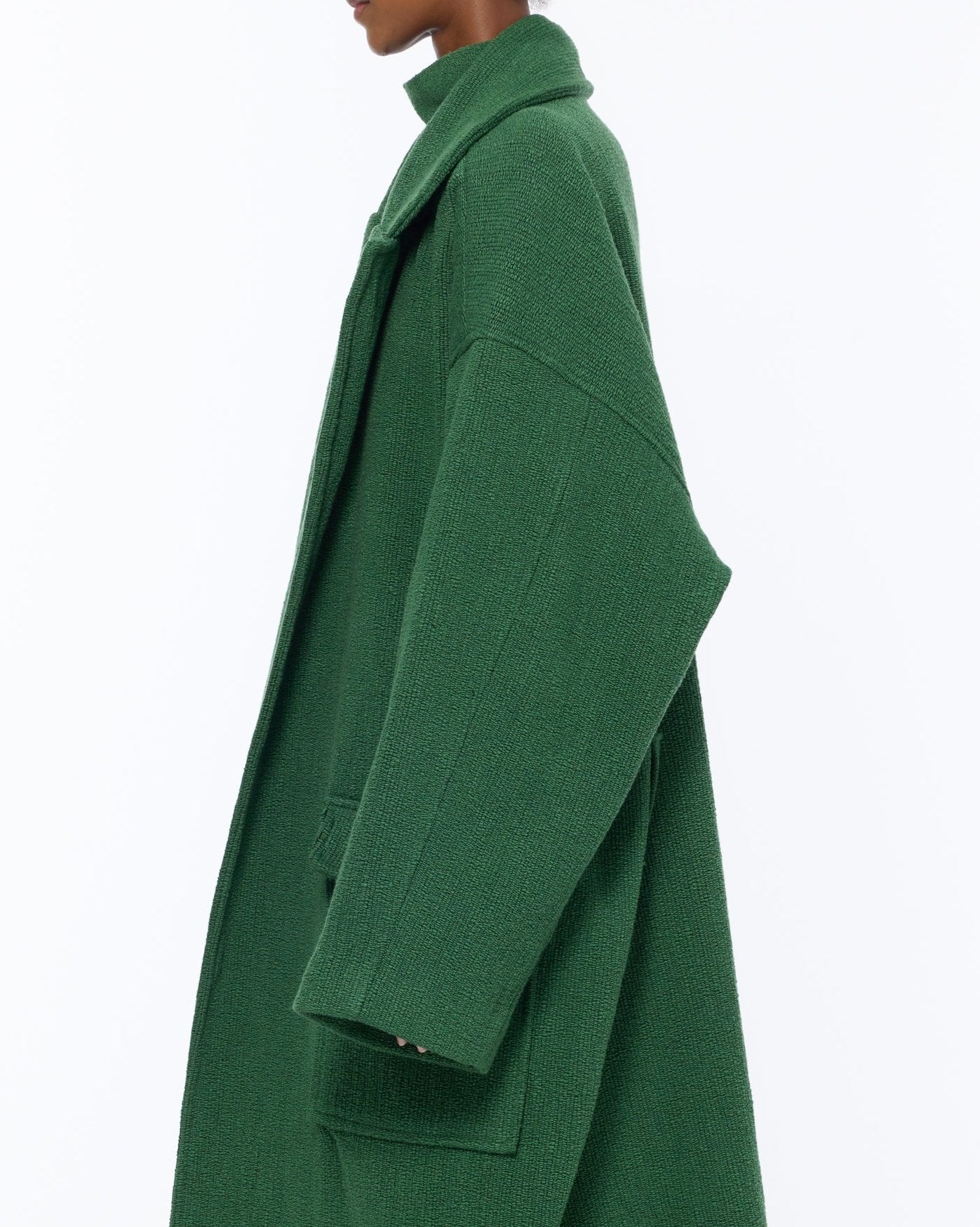 The Blanket Coat : Eden Green Boucle