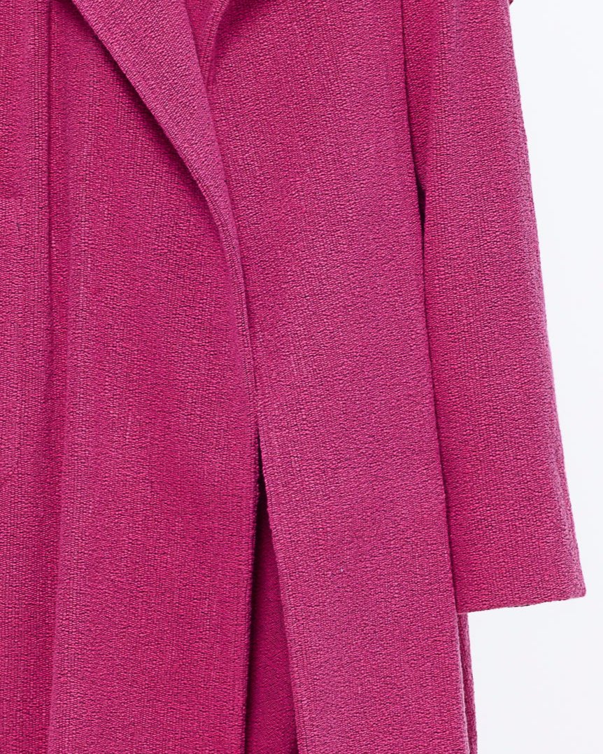 The Shawl Collar Coat : Berry Boucle