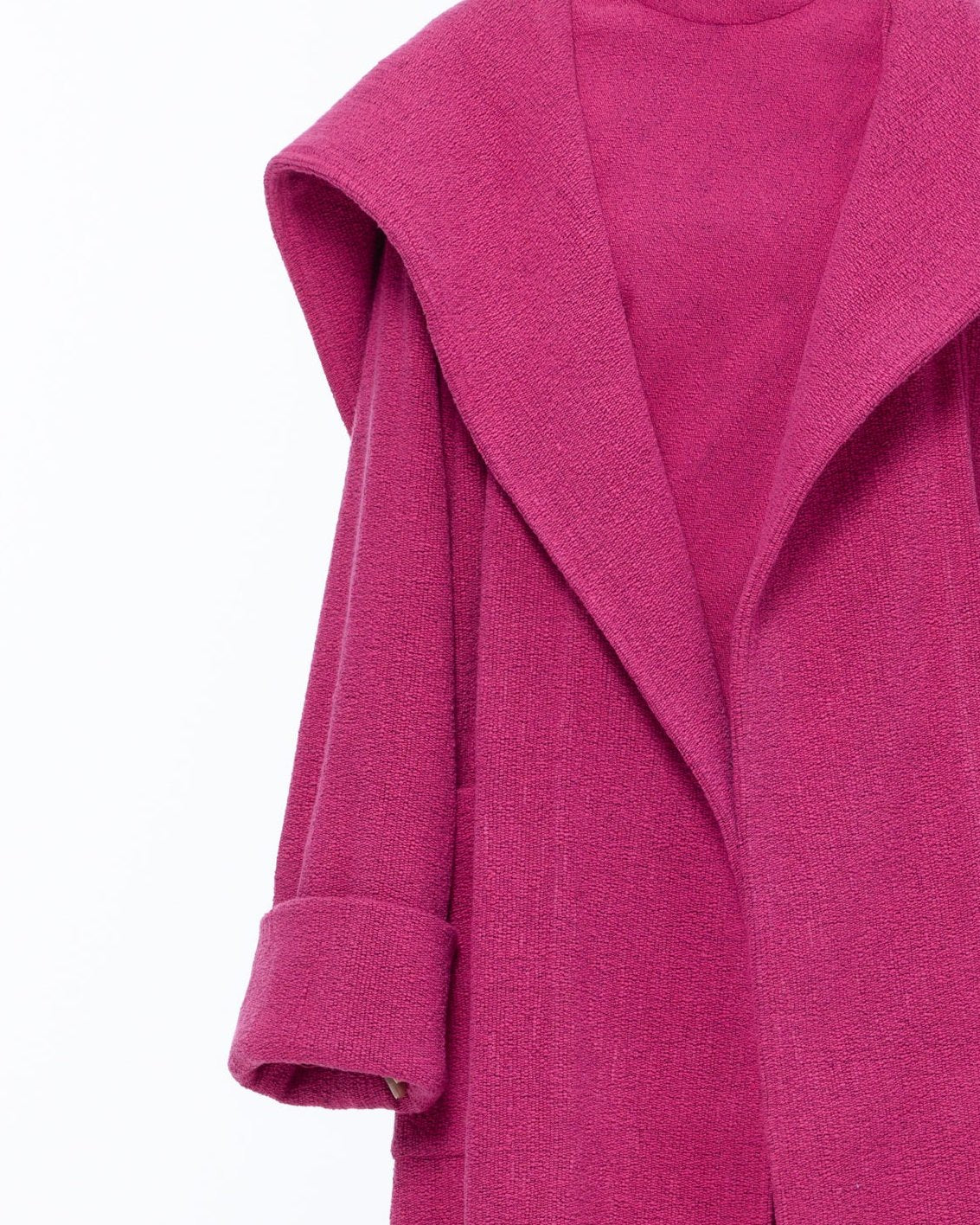 The Shawl Collar Coat : Berry Boucle