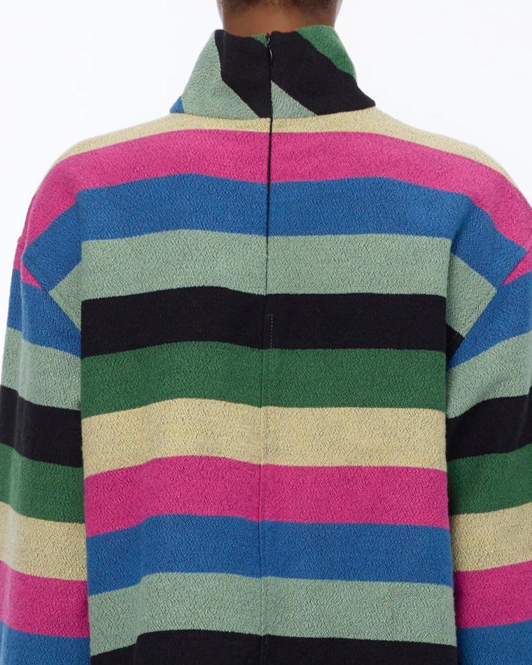 The Turtle Neck Sweater : Multicolor Boucle