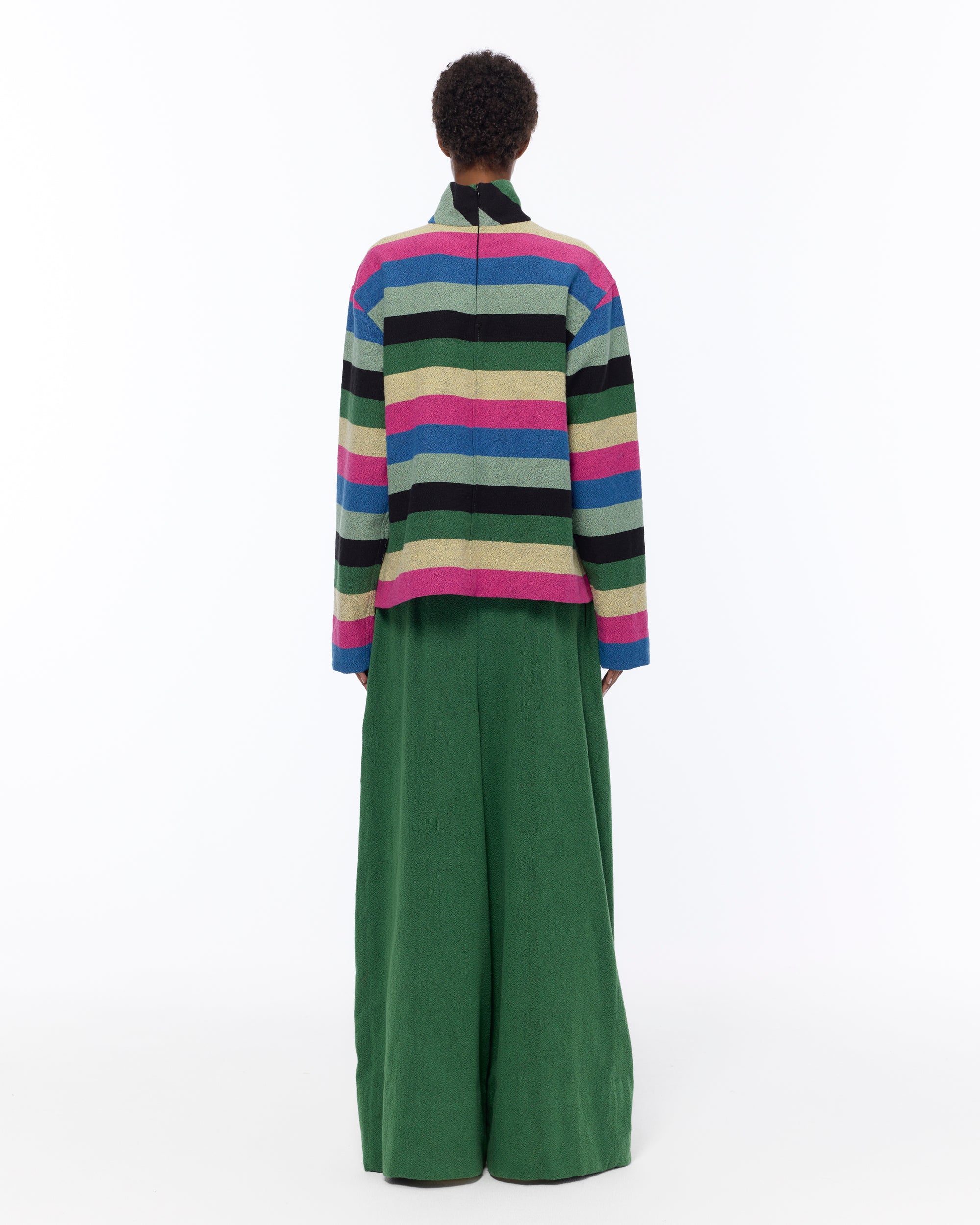 The Turtle Neck Sweater : Multicolor Boucle