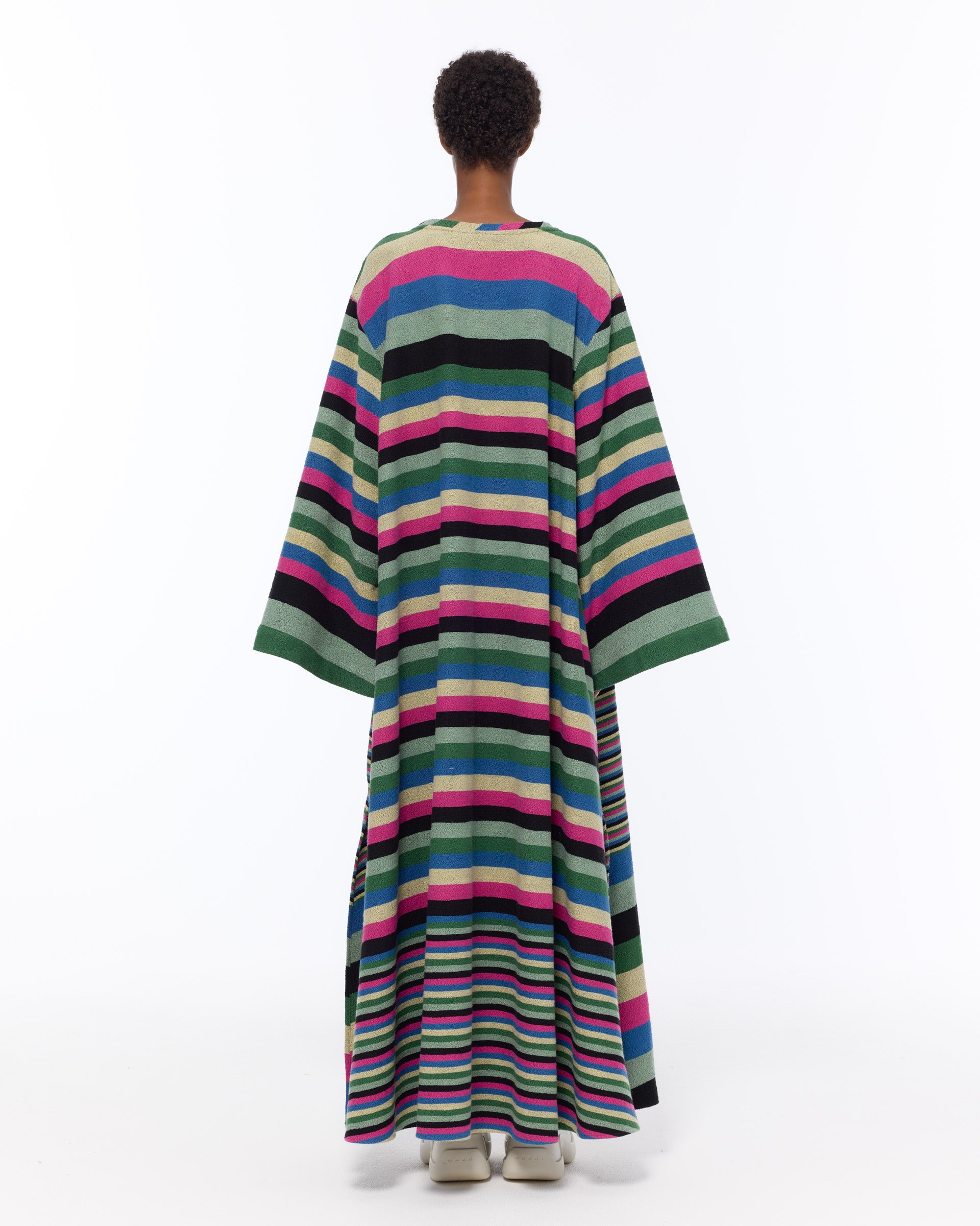 The Kimono Dress : Multicolor Boucle