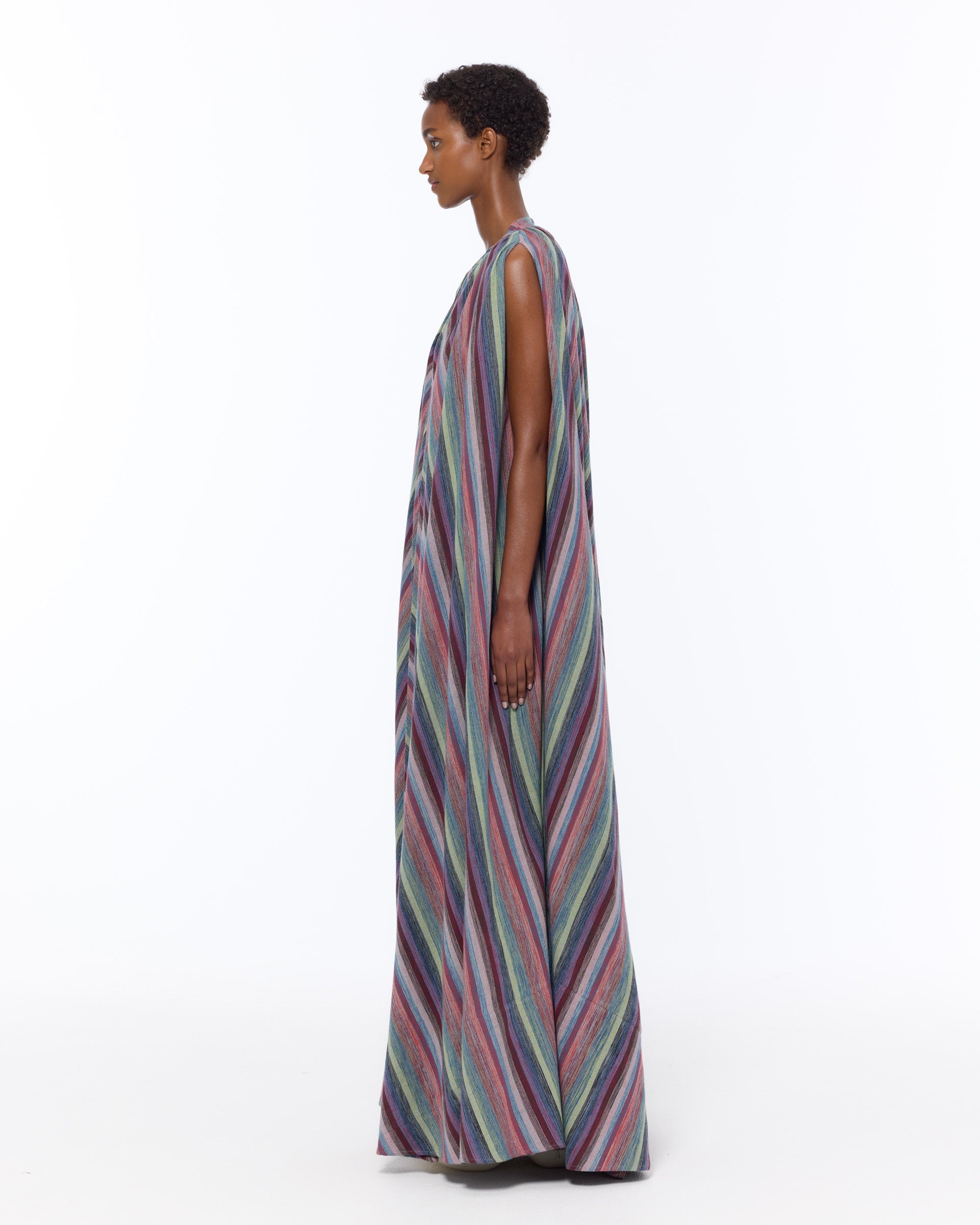 The Cape Dress : Stripe 197