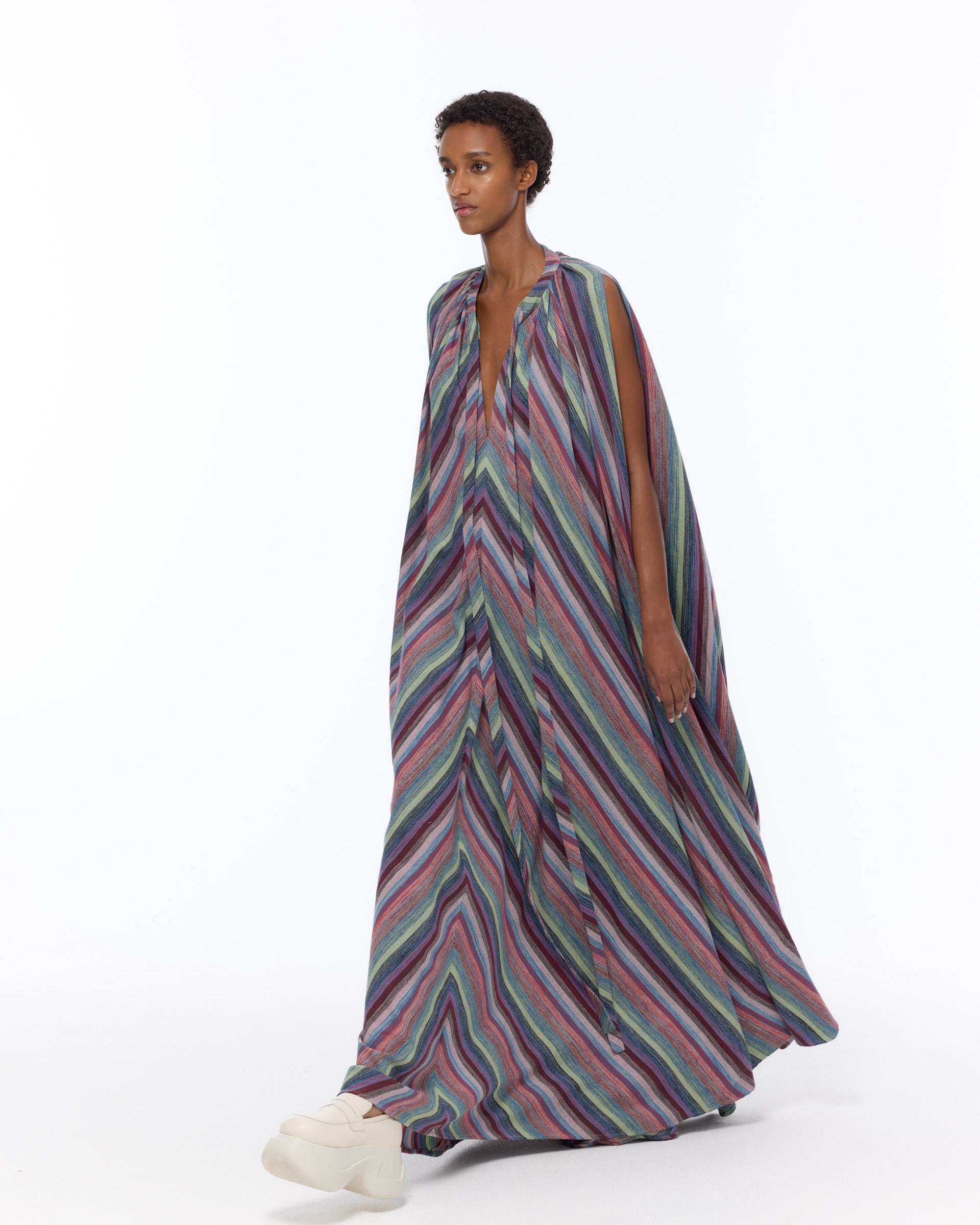 The Cape Dress : Stripe 197