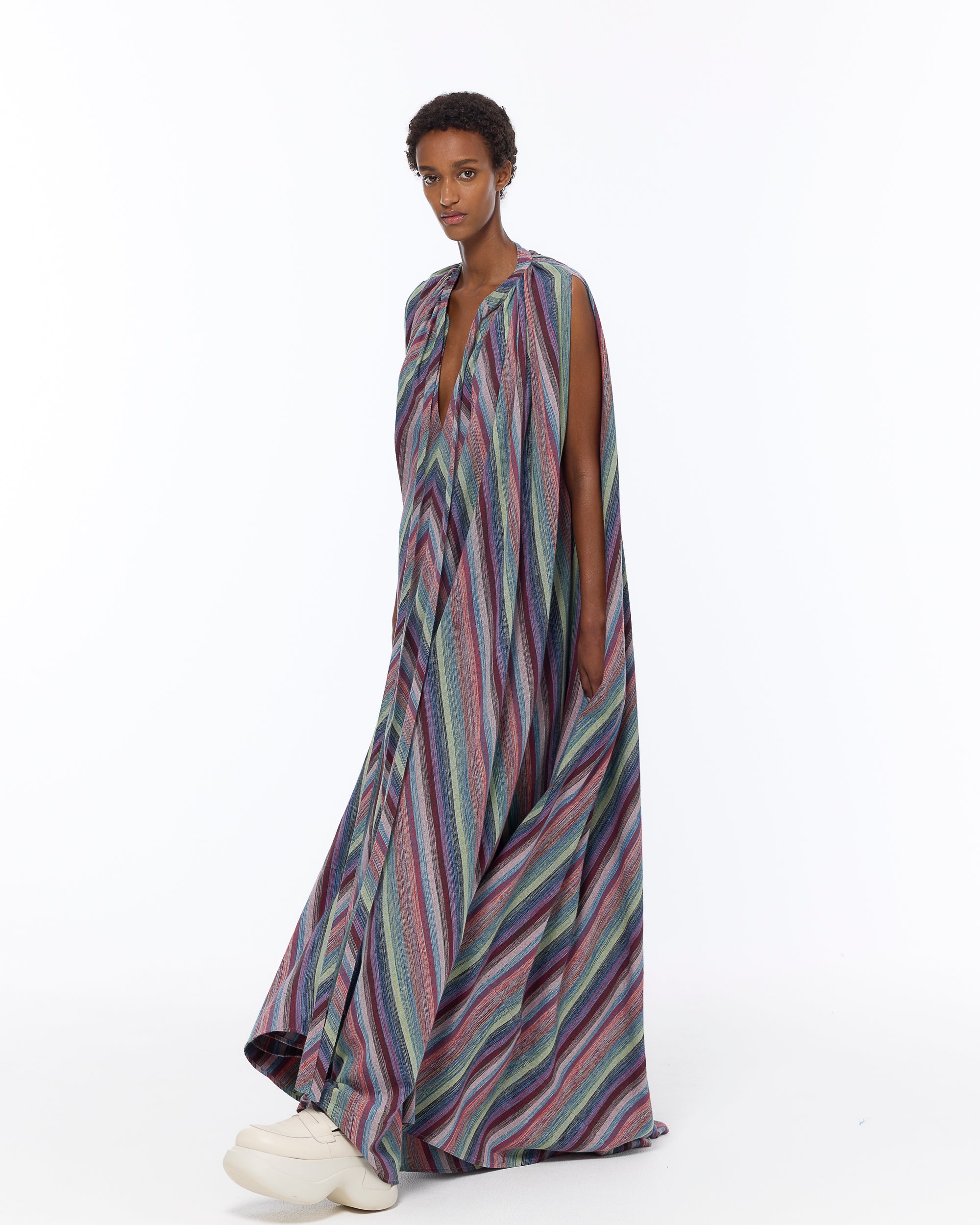 The Cape Dress : Stripe 197