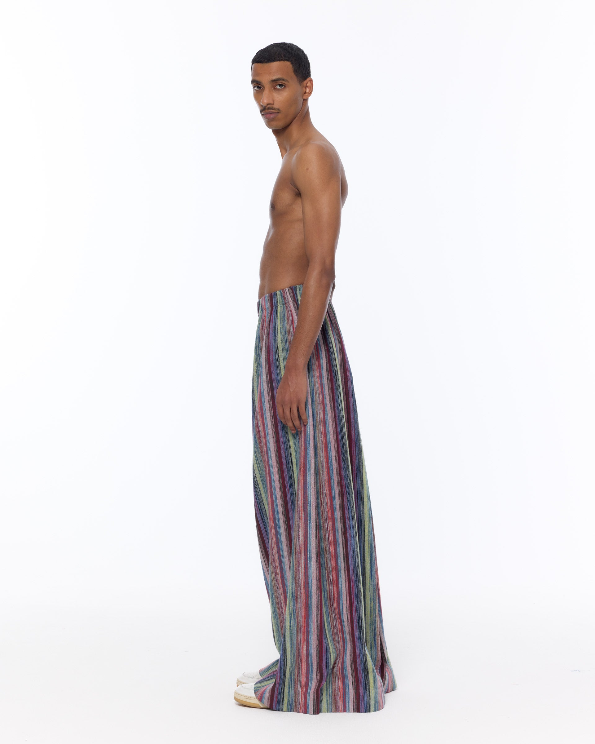 The Wide Leg Pant : Stripe 197