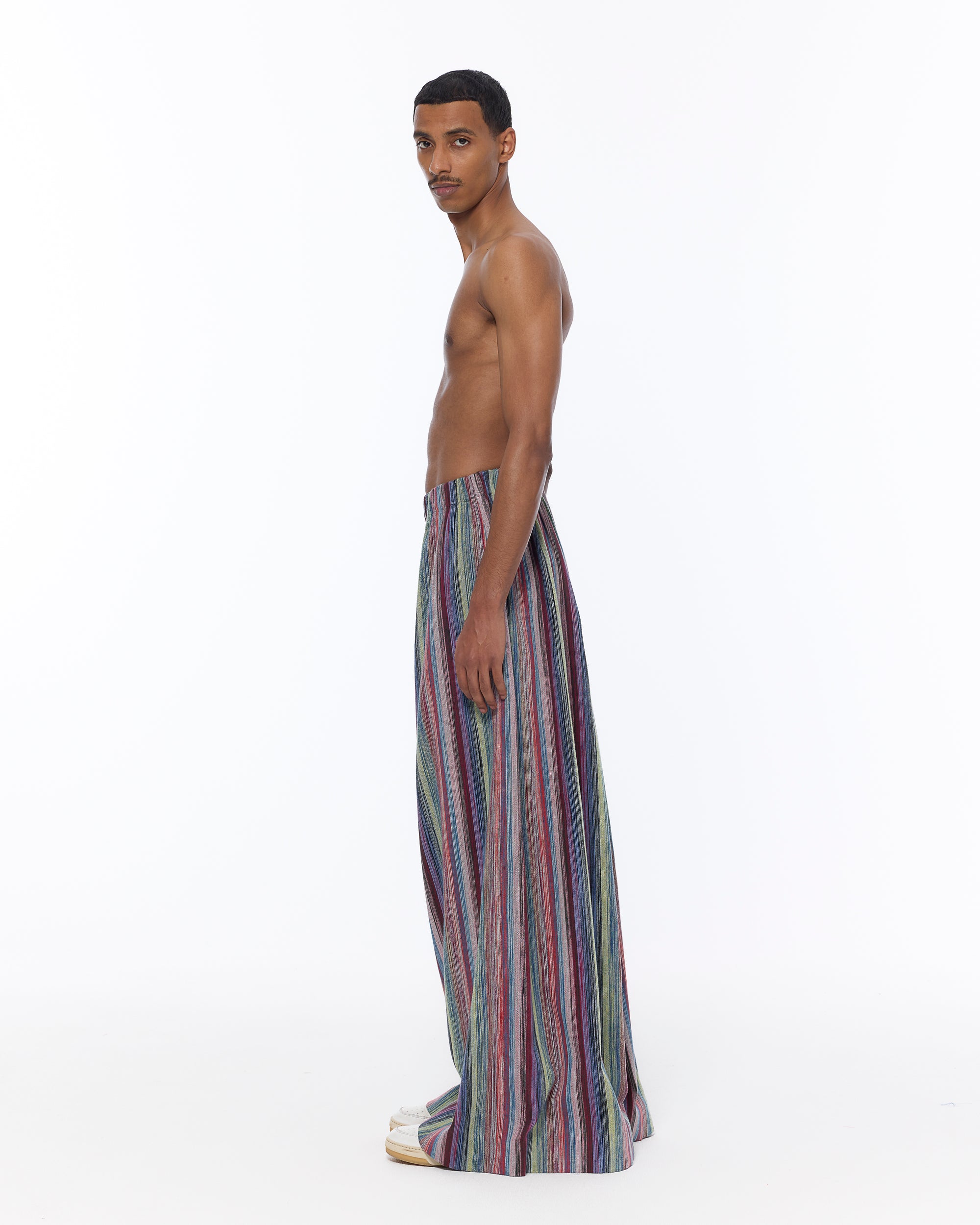 The Wide Leg Pant : Stripe 197