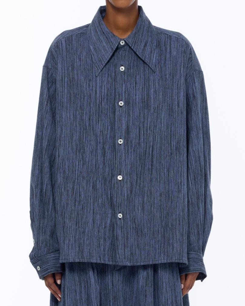 The Large Collar Shirt : Parisian Blue Chambray