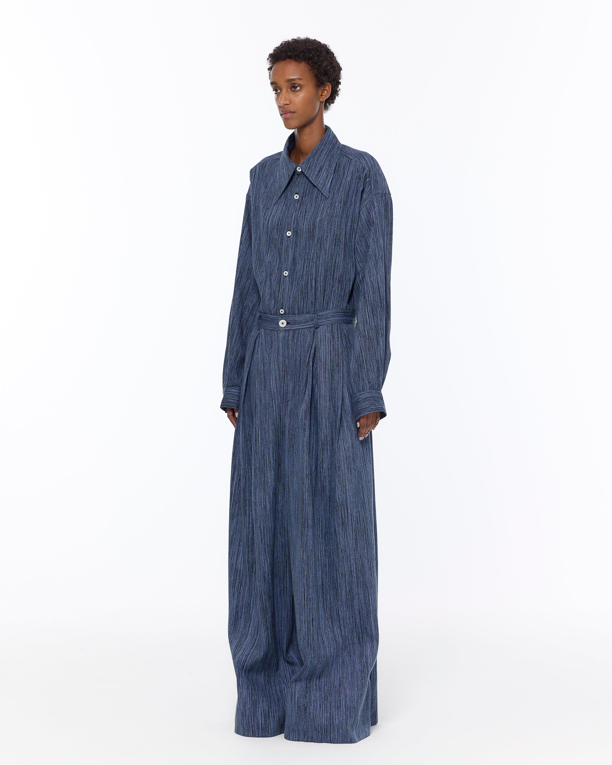 The Mid Rise Pant : Parisian Blue Chambray