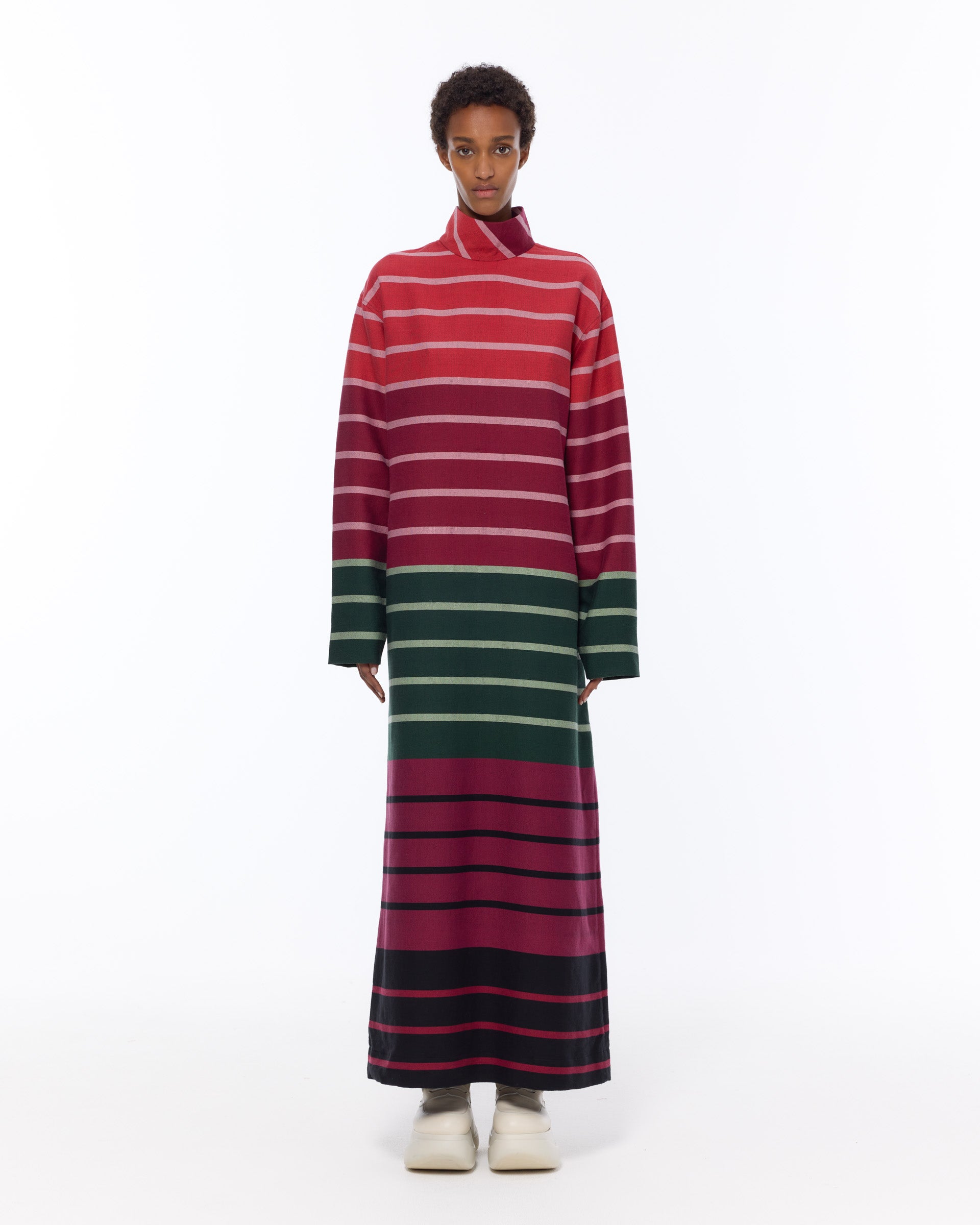 The Turtle Neck Dress : Stripe 227