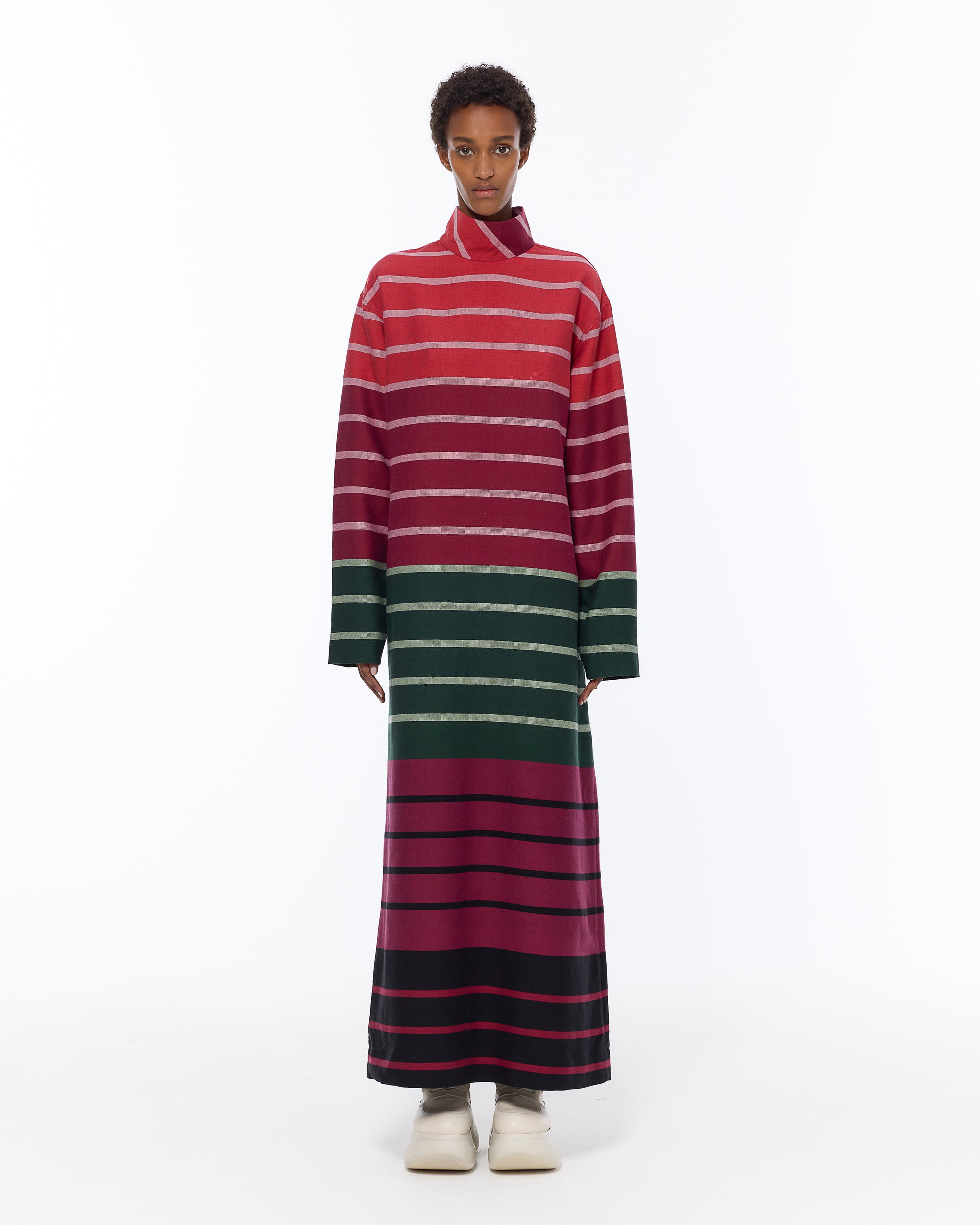 The Turtle Neck Dress : Stripe 227