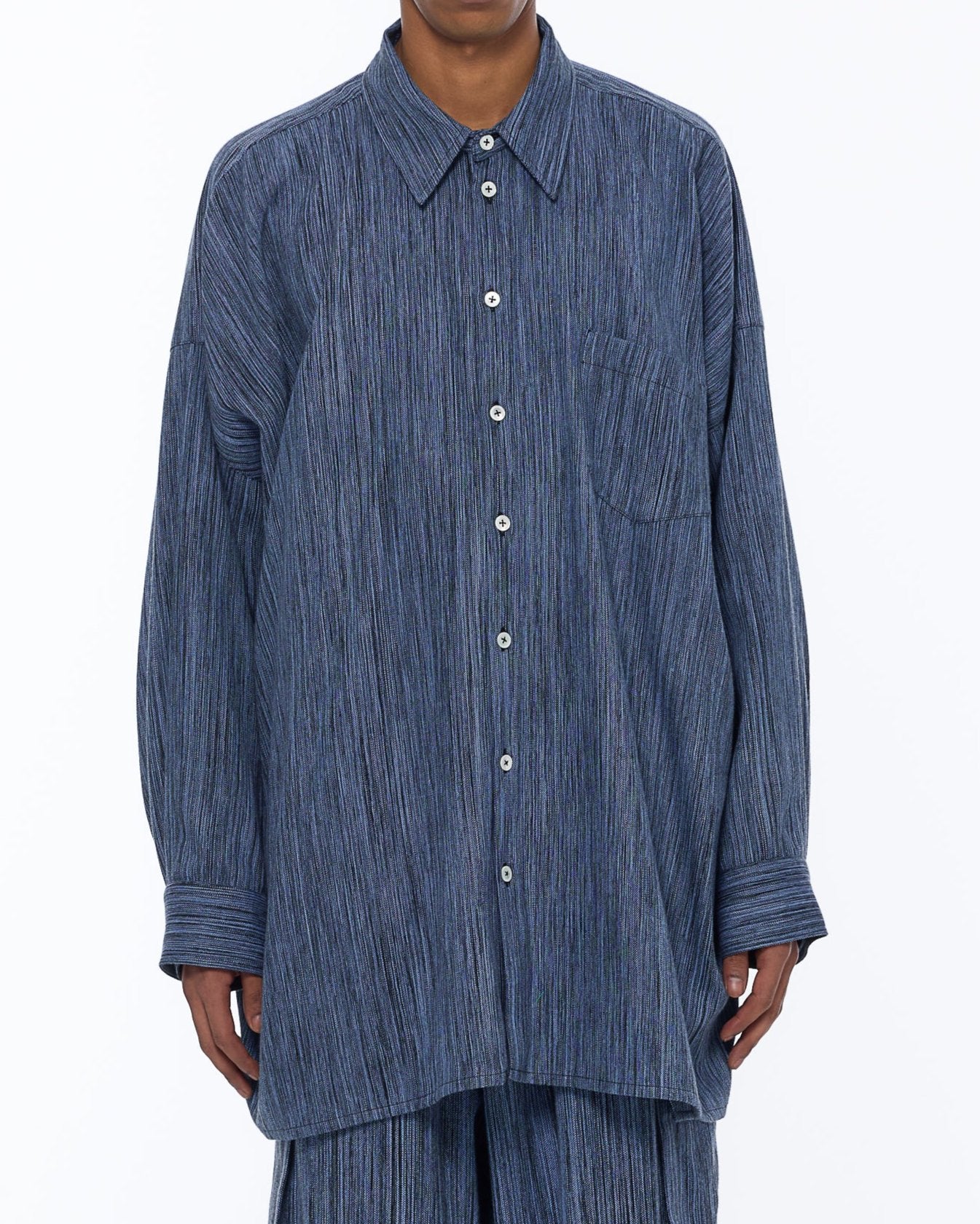 The Oversized Shirt : Parisian Blue Chambray