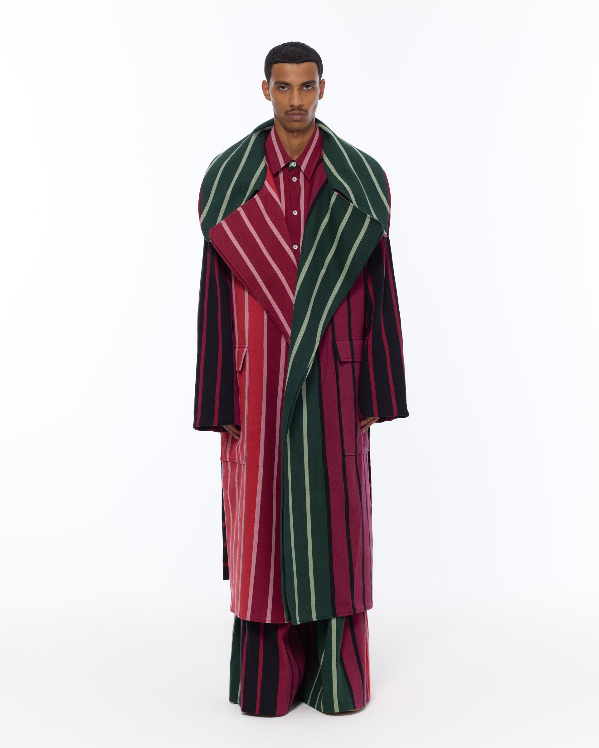 The Double Lapel Overcoat : Stripe 227