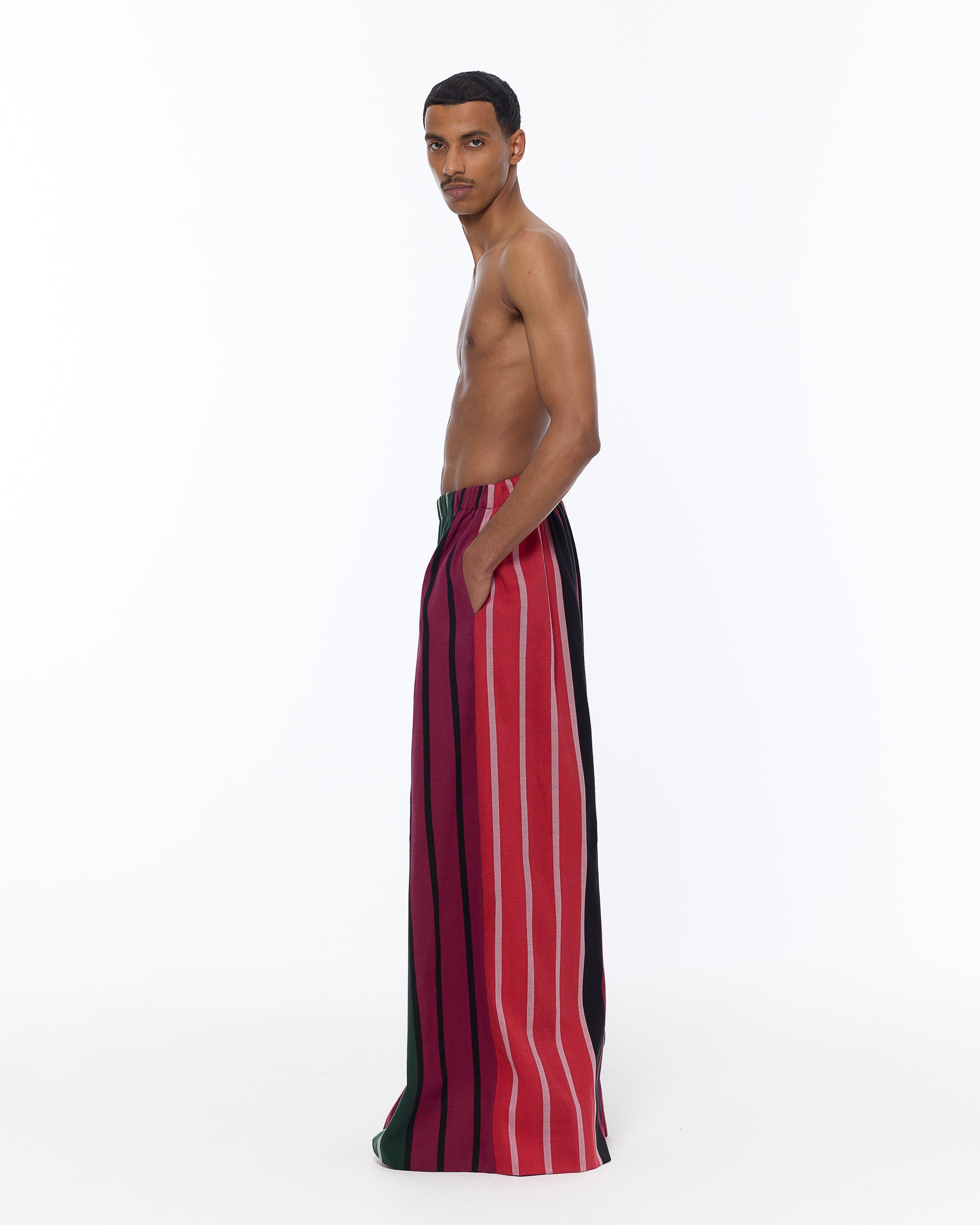 The Wide Leg Pant : Stripe 227