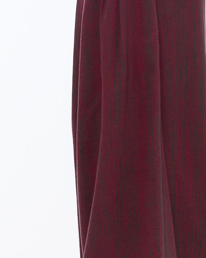 The Mid Rise Pant : Bordeaux Chambray