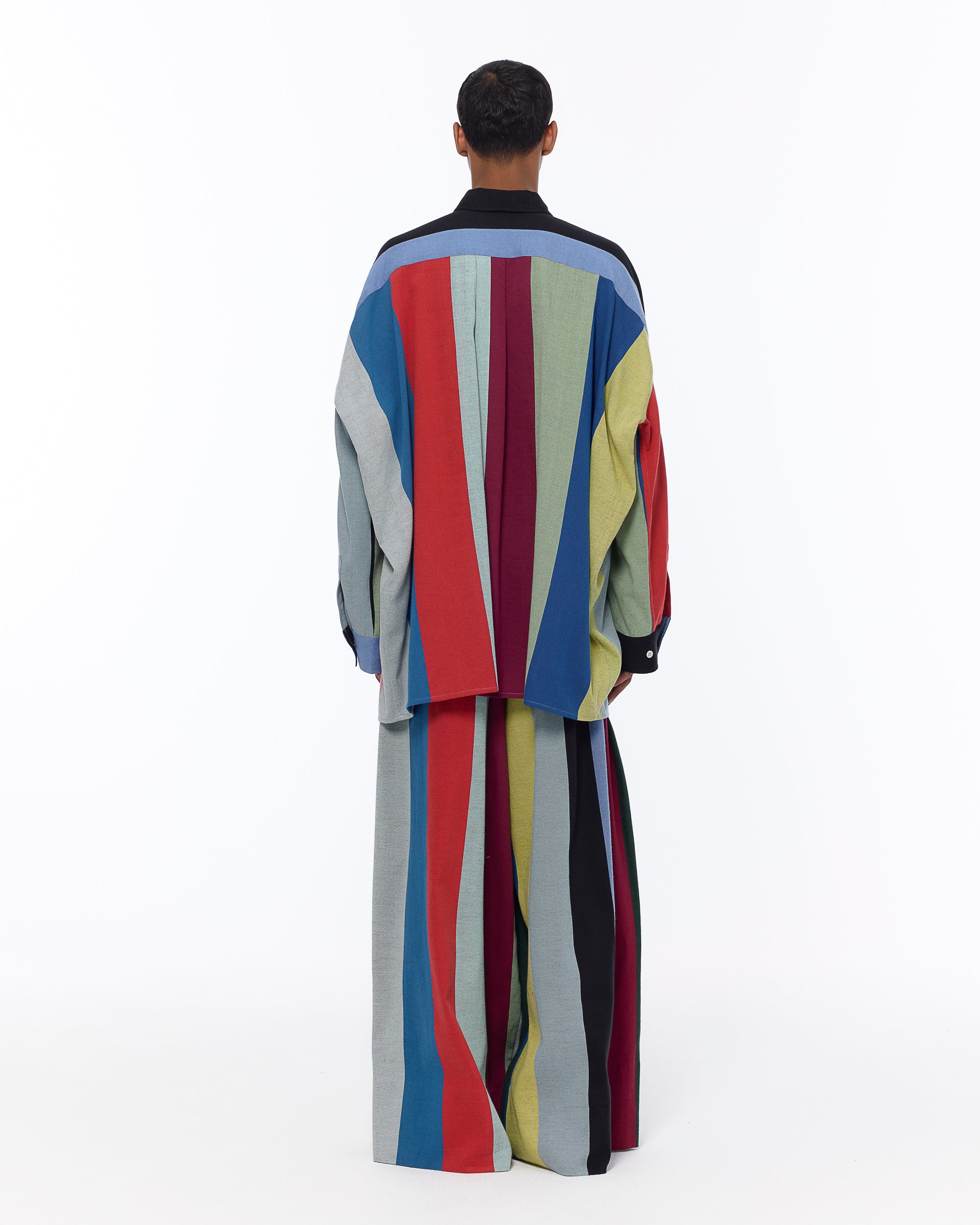 The Oversized Shirt : Multicolor Stripe