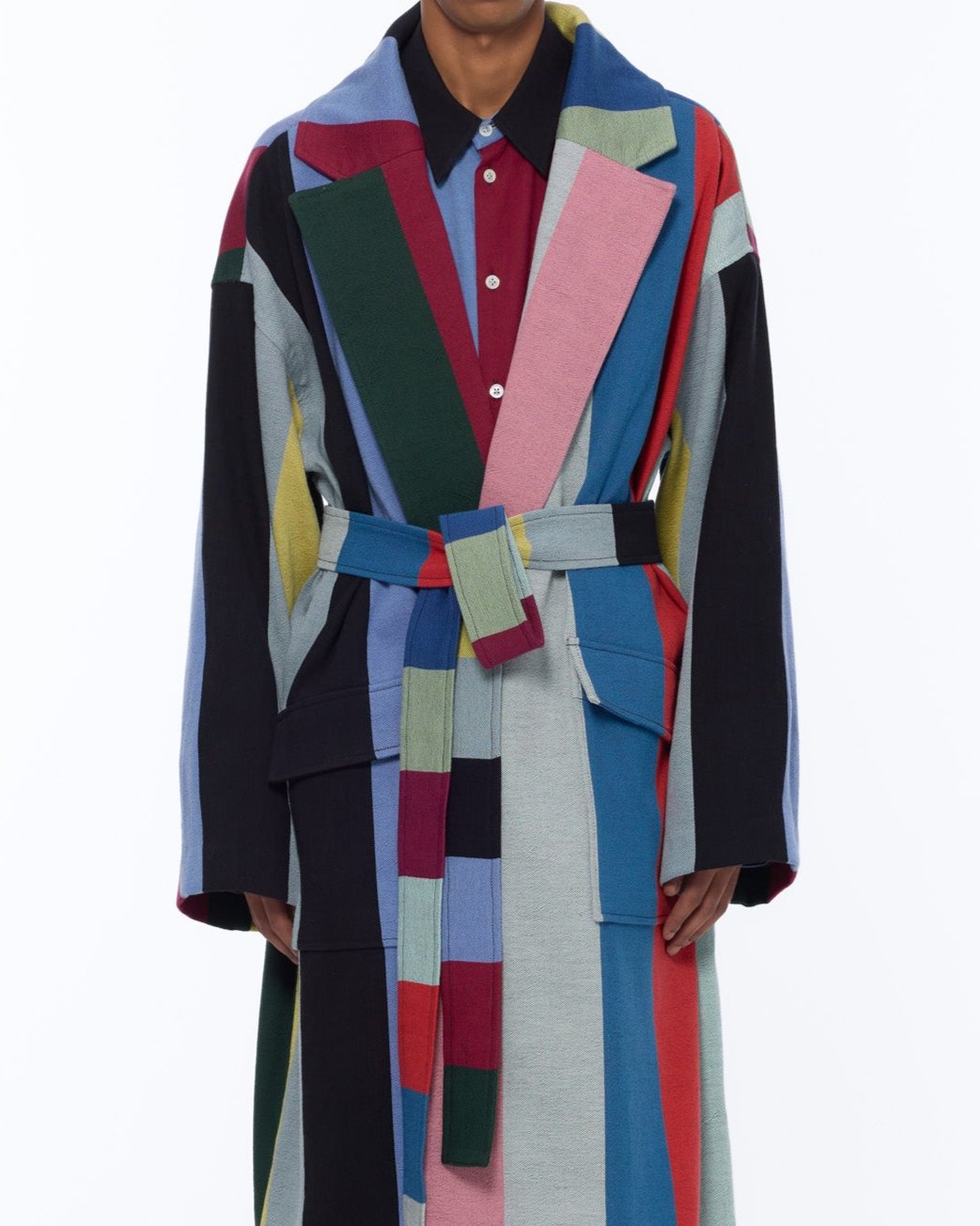 The Blanket Coat : Multicolor Stripe