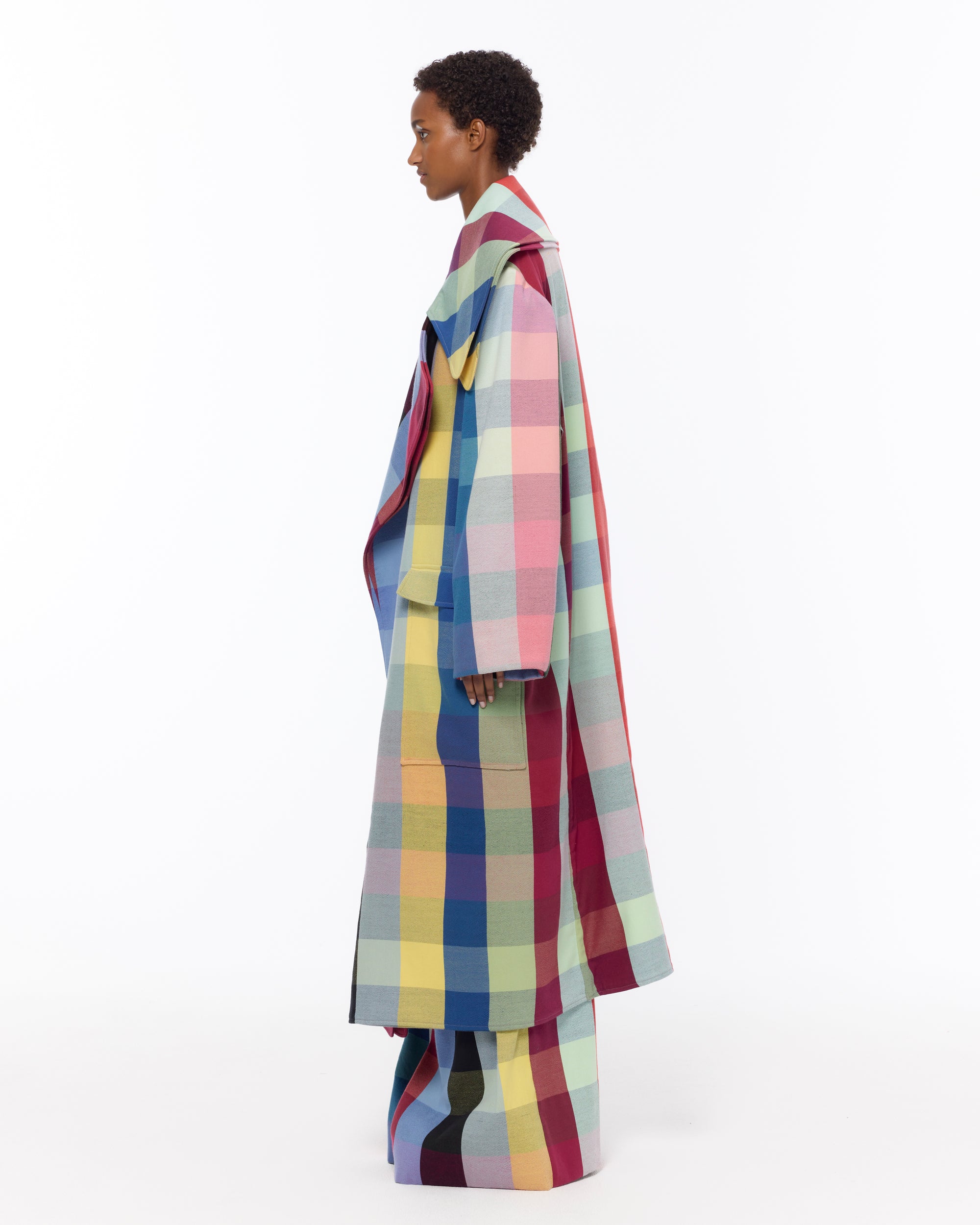 The Double Lapel Overcoat : Plaid