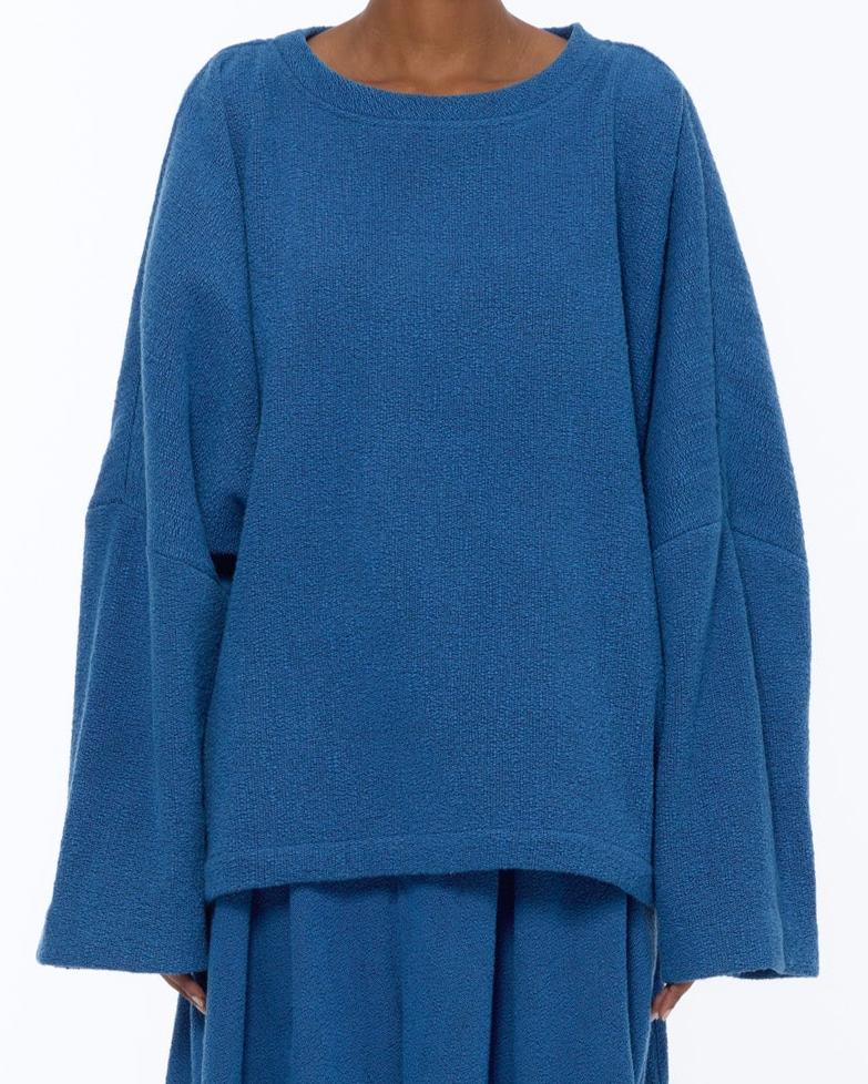 The Sweater : French Blue Boucle