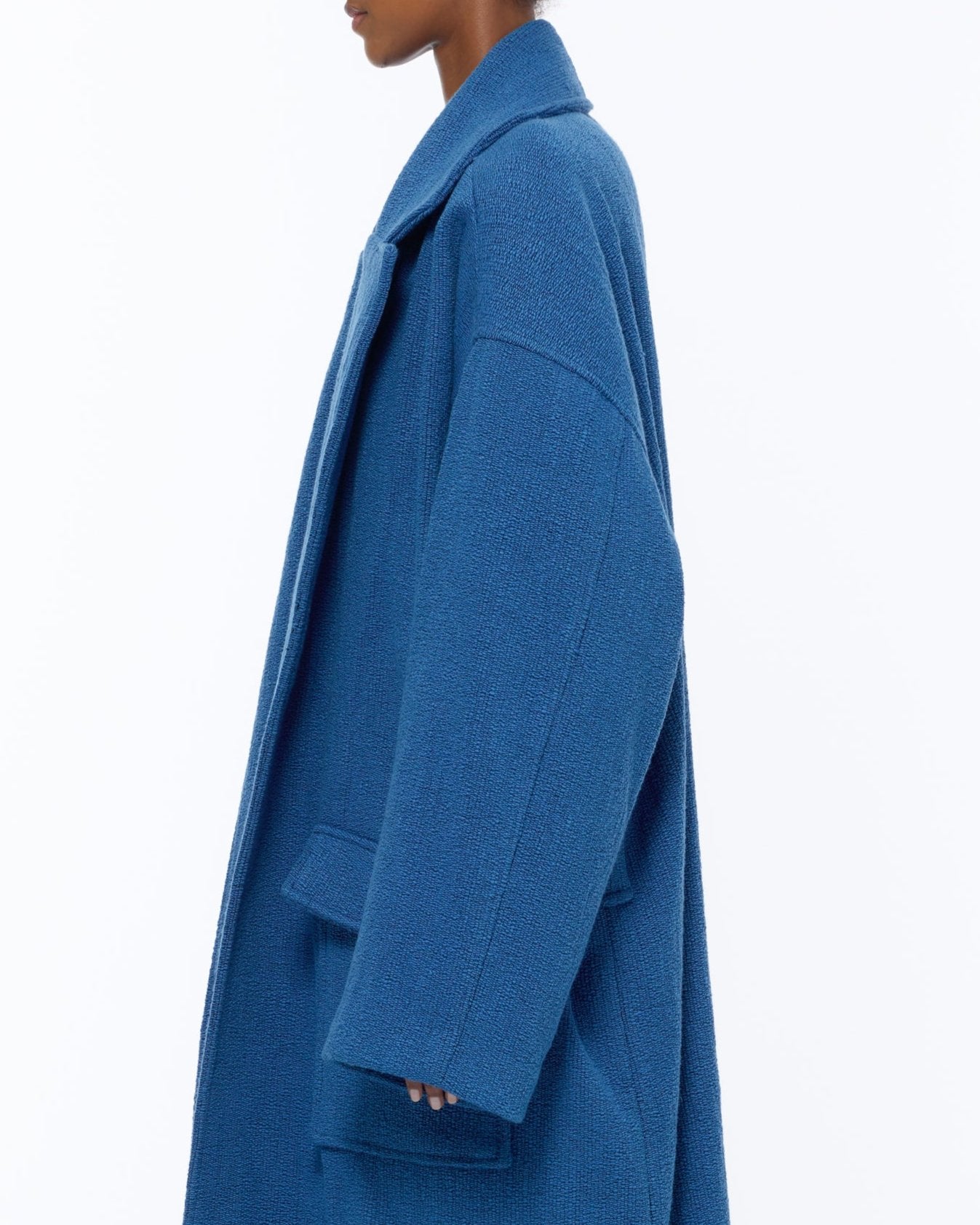 The Blanket Coat : French Blue Boucle