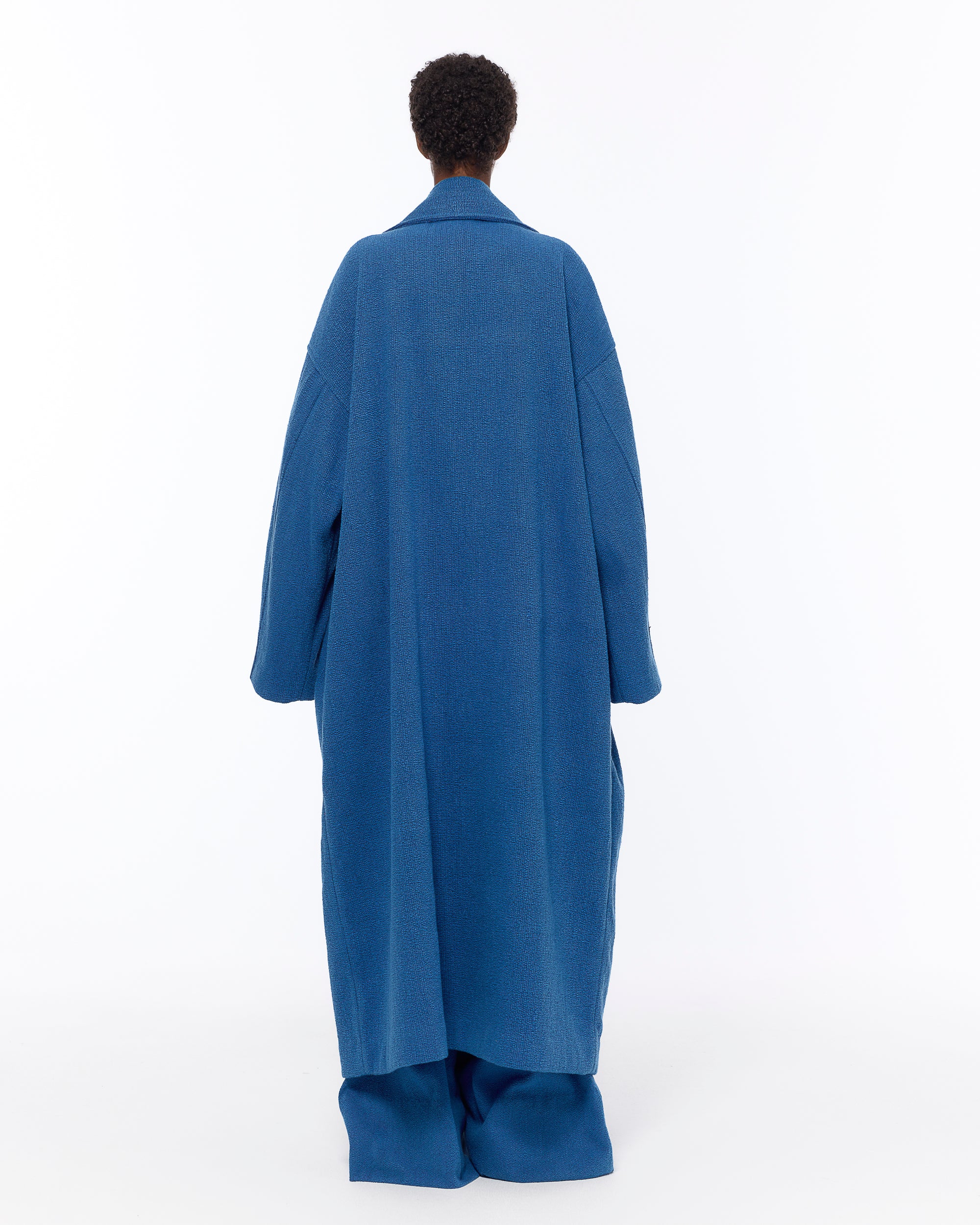 The Blanket Coat : French Blue Boucle