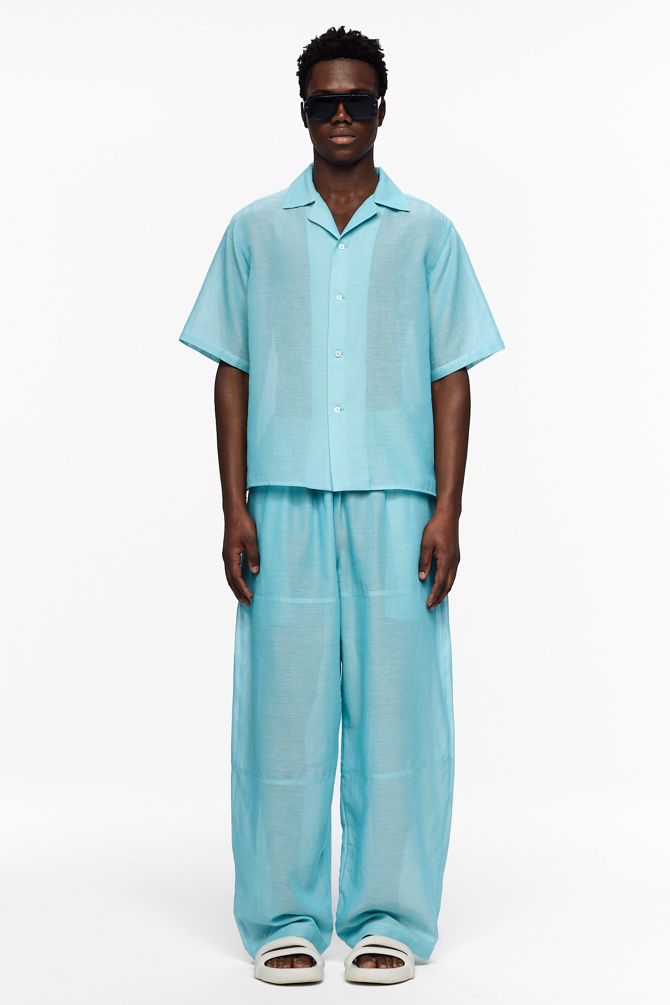 The Petite Camp Shirt : Blue Ciel