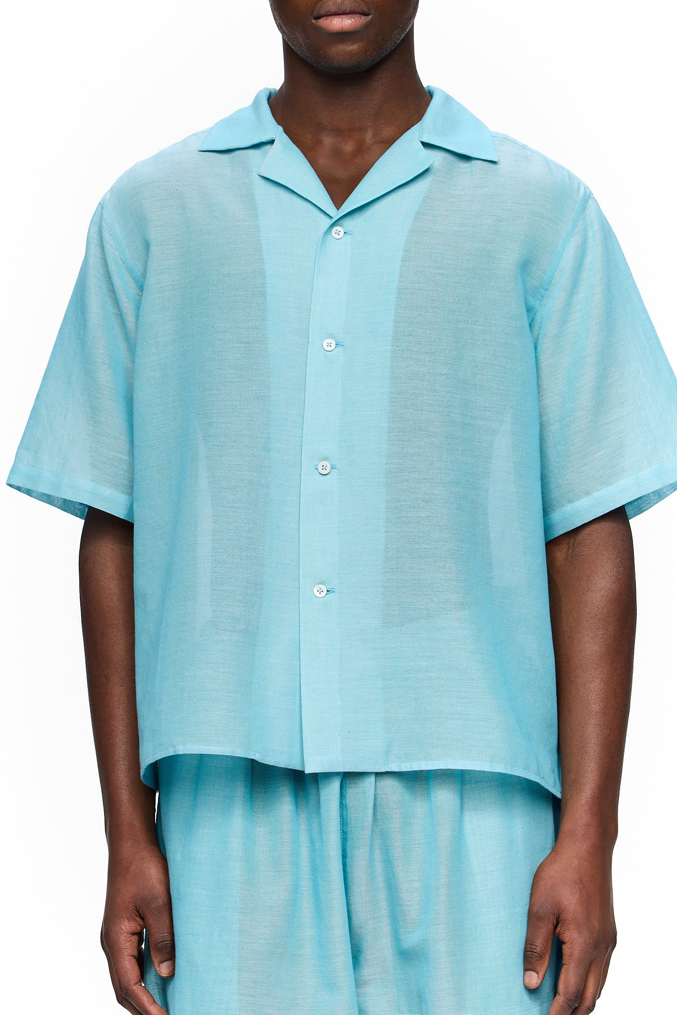 The Petite Camp Shirt : Blue Ciel