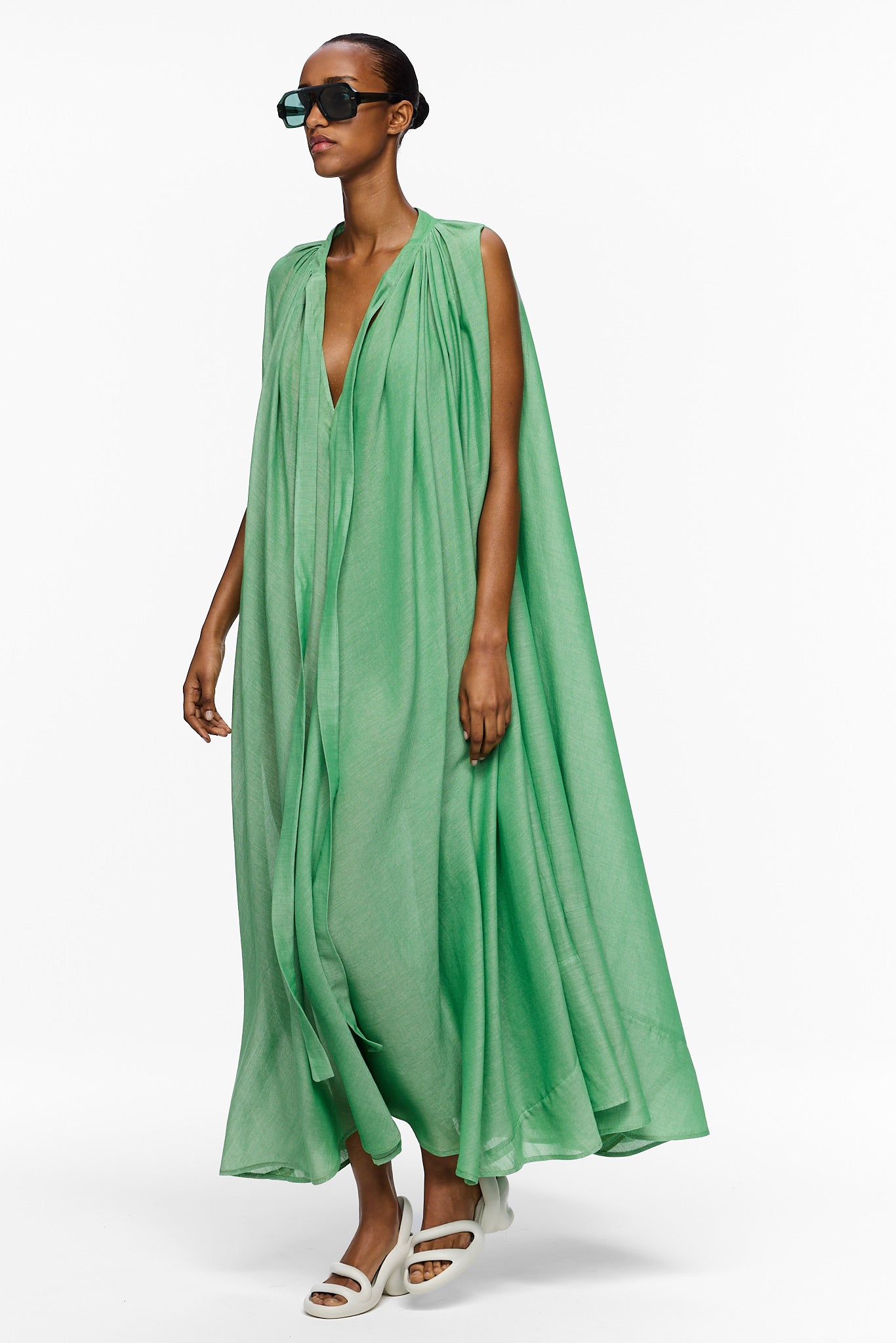 The Cape Dress - Kelly Green