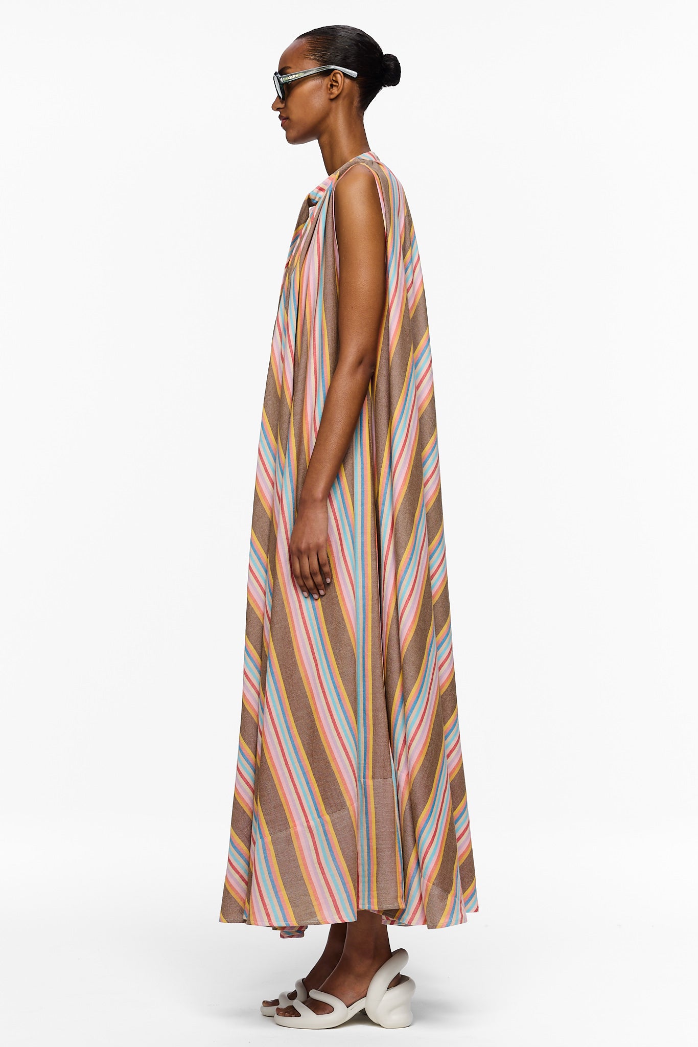 The Cape Dress - Stripe 77