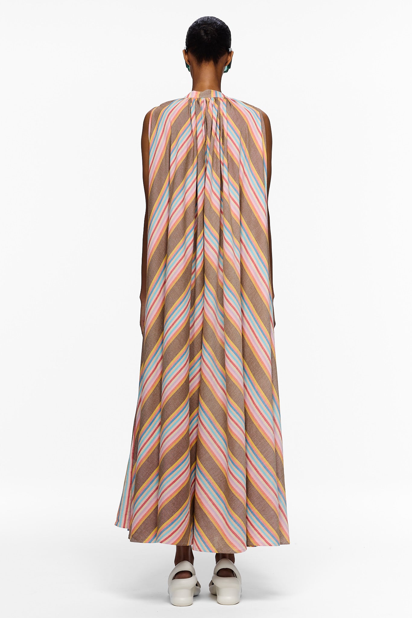 The Cape Dress - Stripe 77