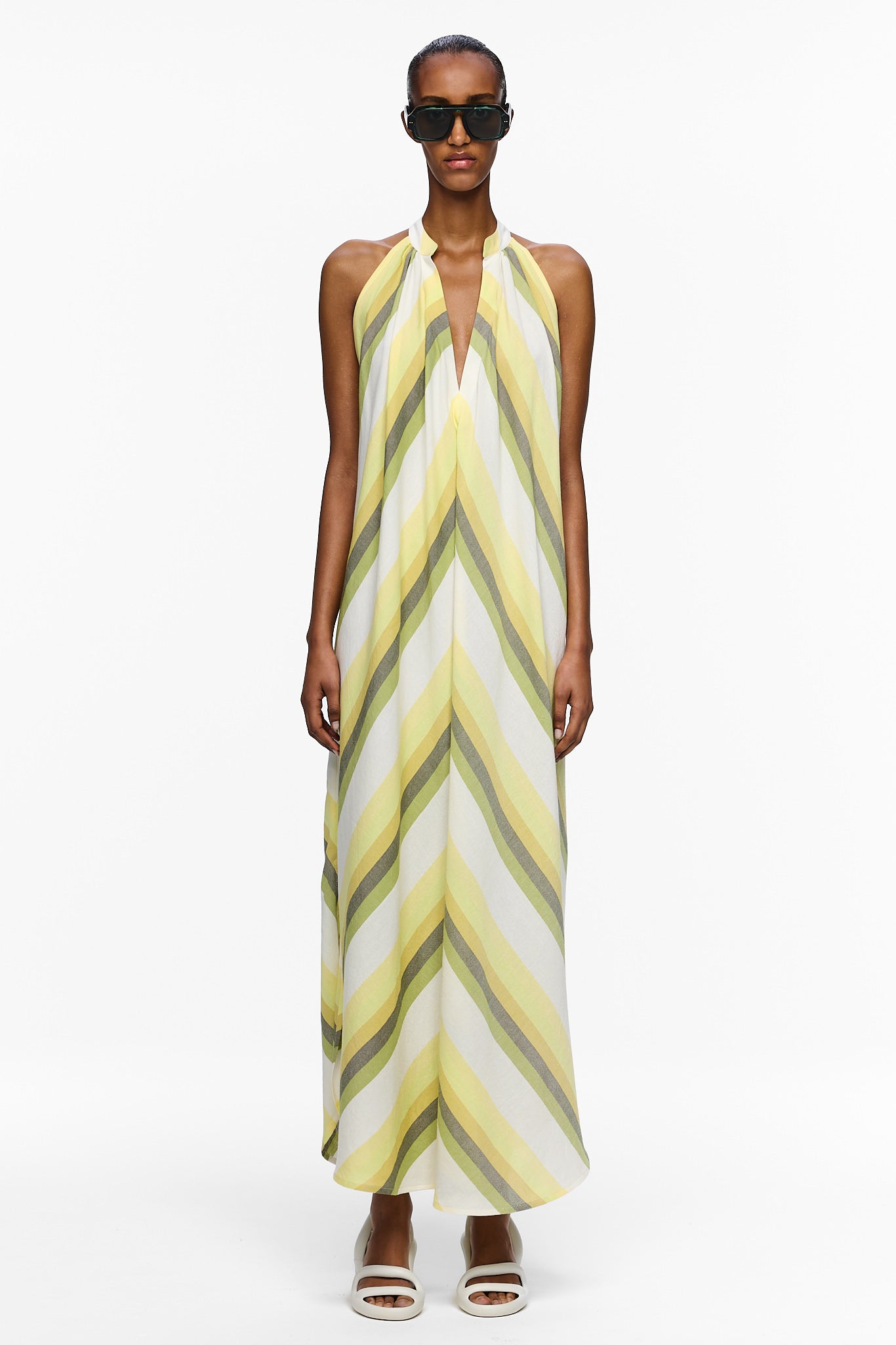 The Halter Dress - Stripe 84