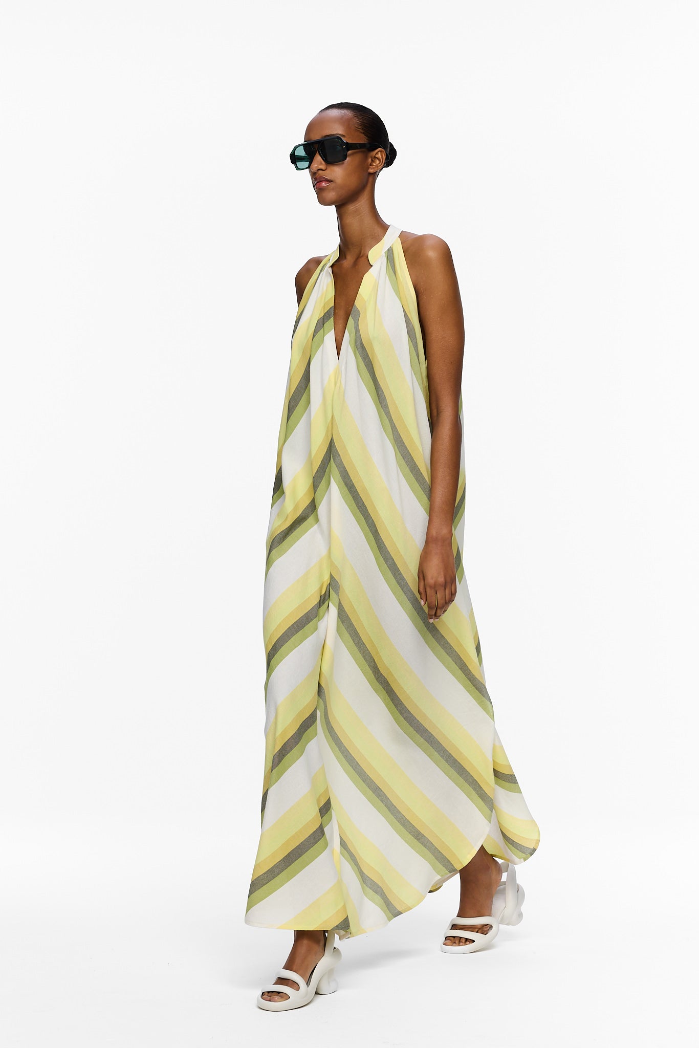 The Halter Dress - Stripe 84