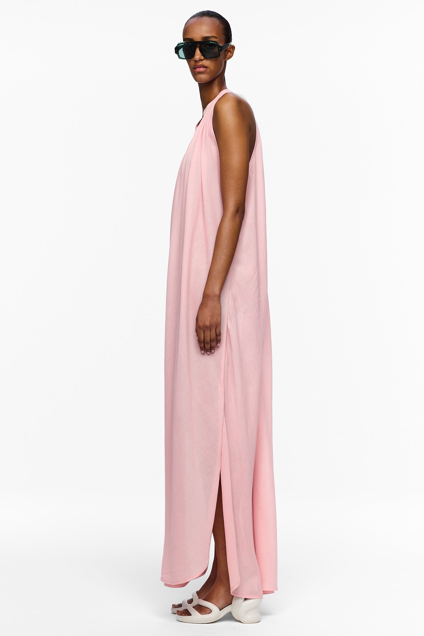 The Halter Dress - Cosmos Pink
