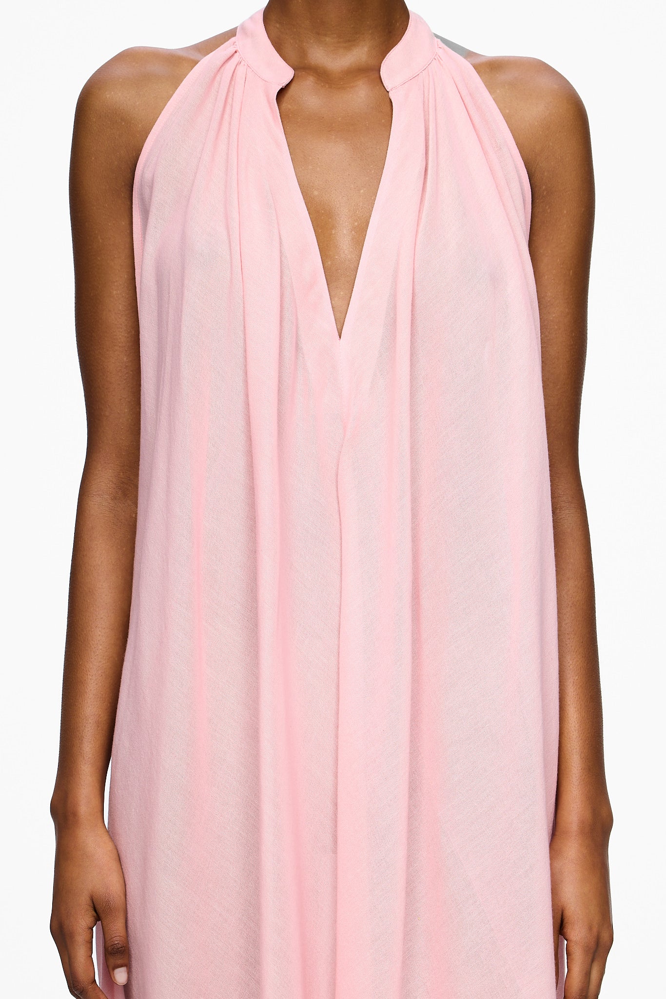 The Halter Dress - Cosmos Pink