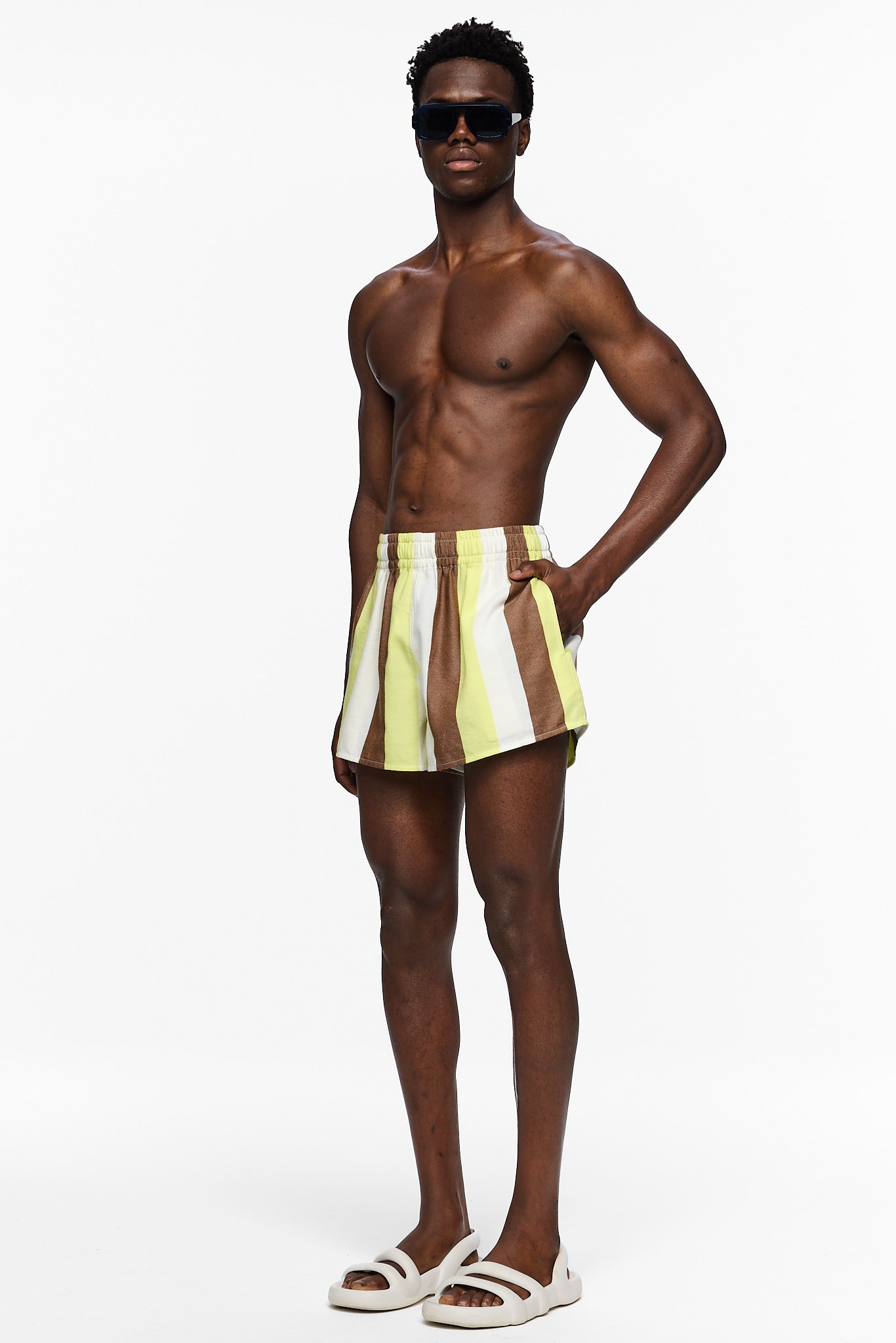 The High Waisted Short - Stripe 19