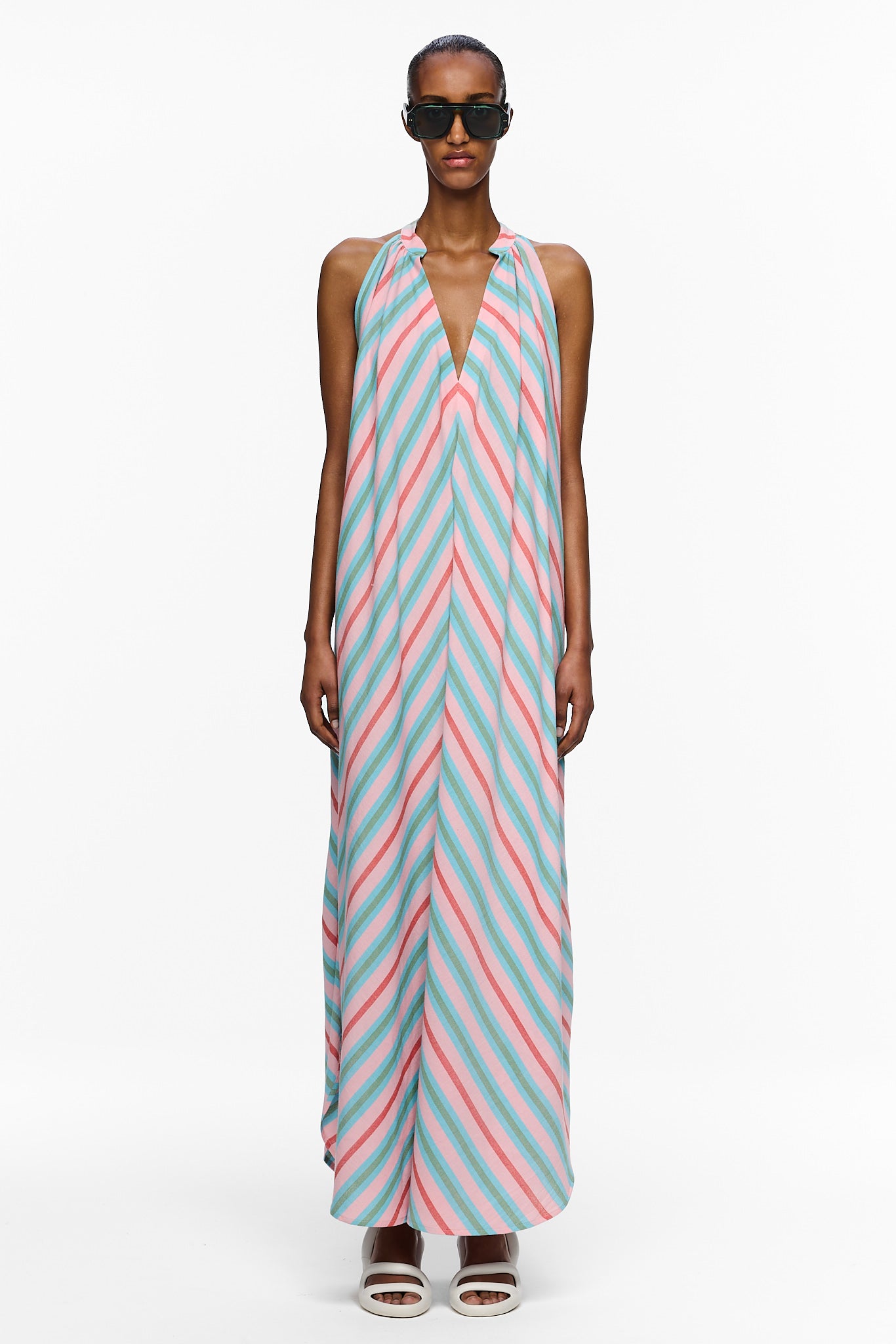 The Halter Dress - Stripe 94