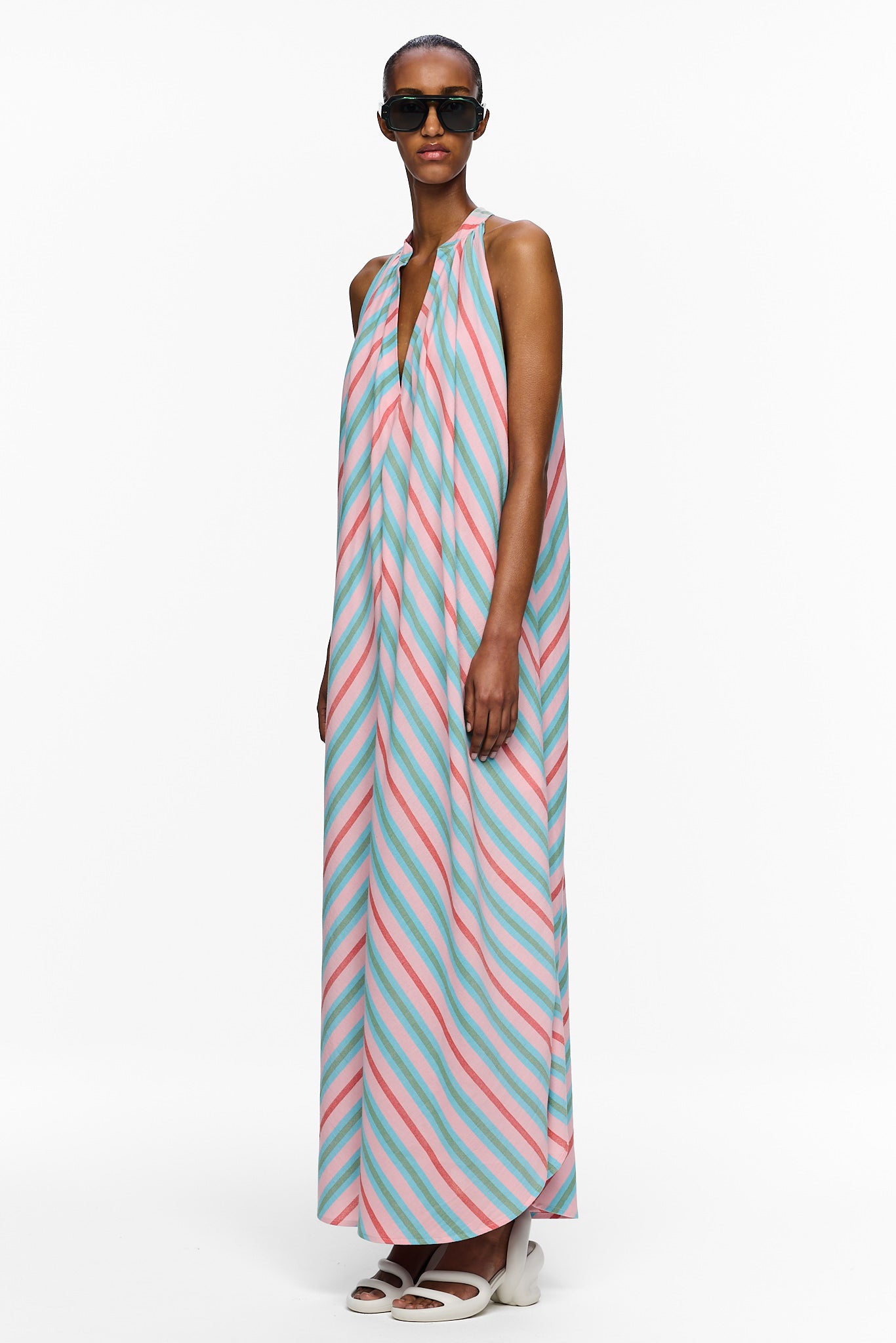 The Halter Dress - Stripe 94