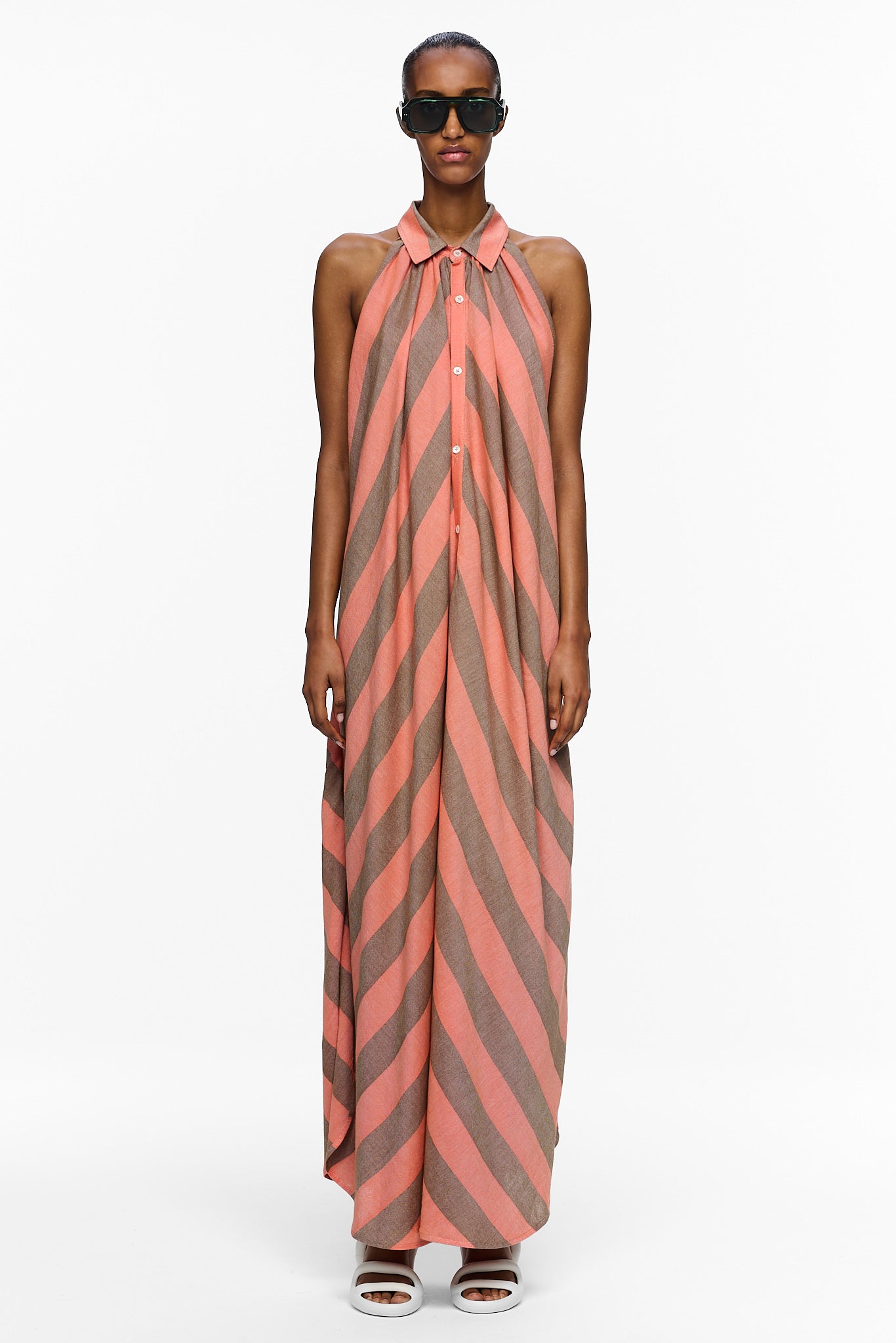 The Halter Dress - Stripe 62