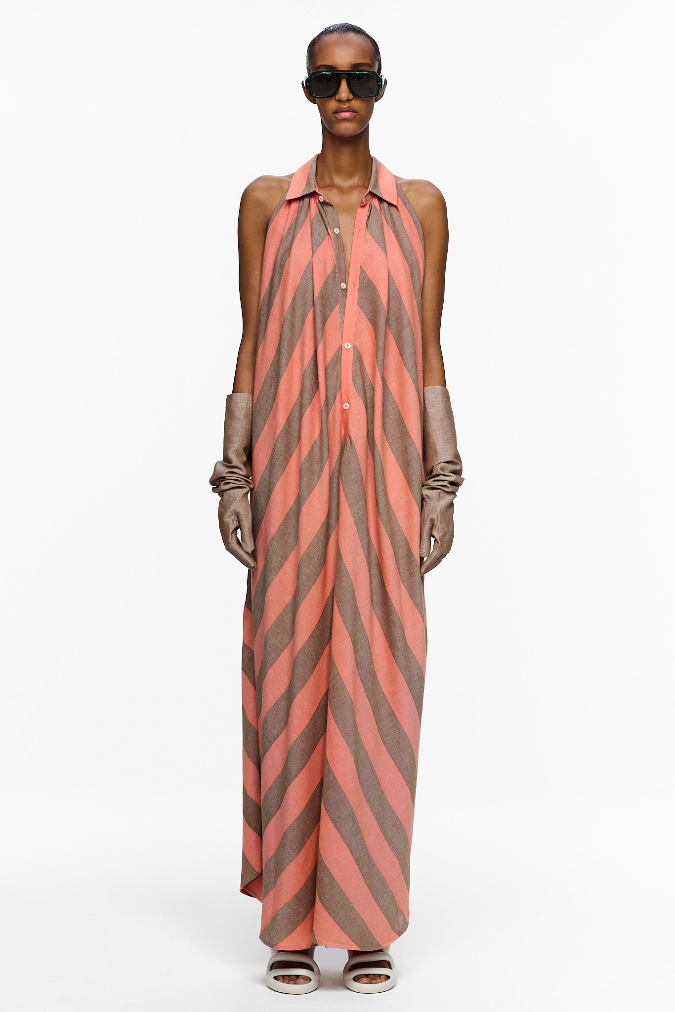 The Halter Dress - Stripe 62
