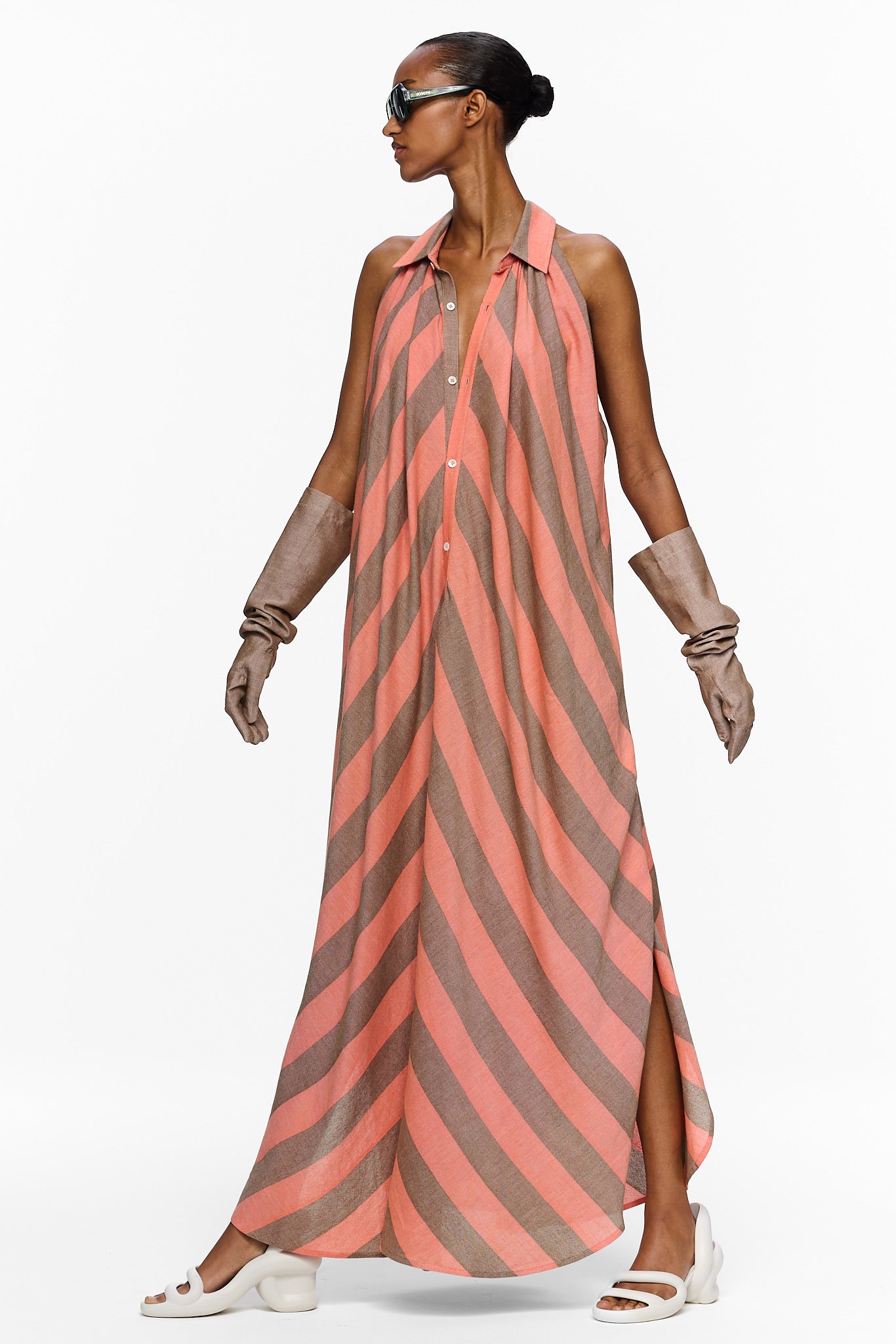 The Halter Dress - Stripe 62