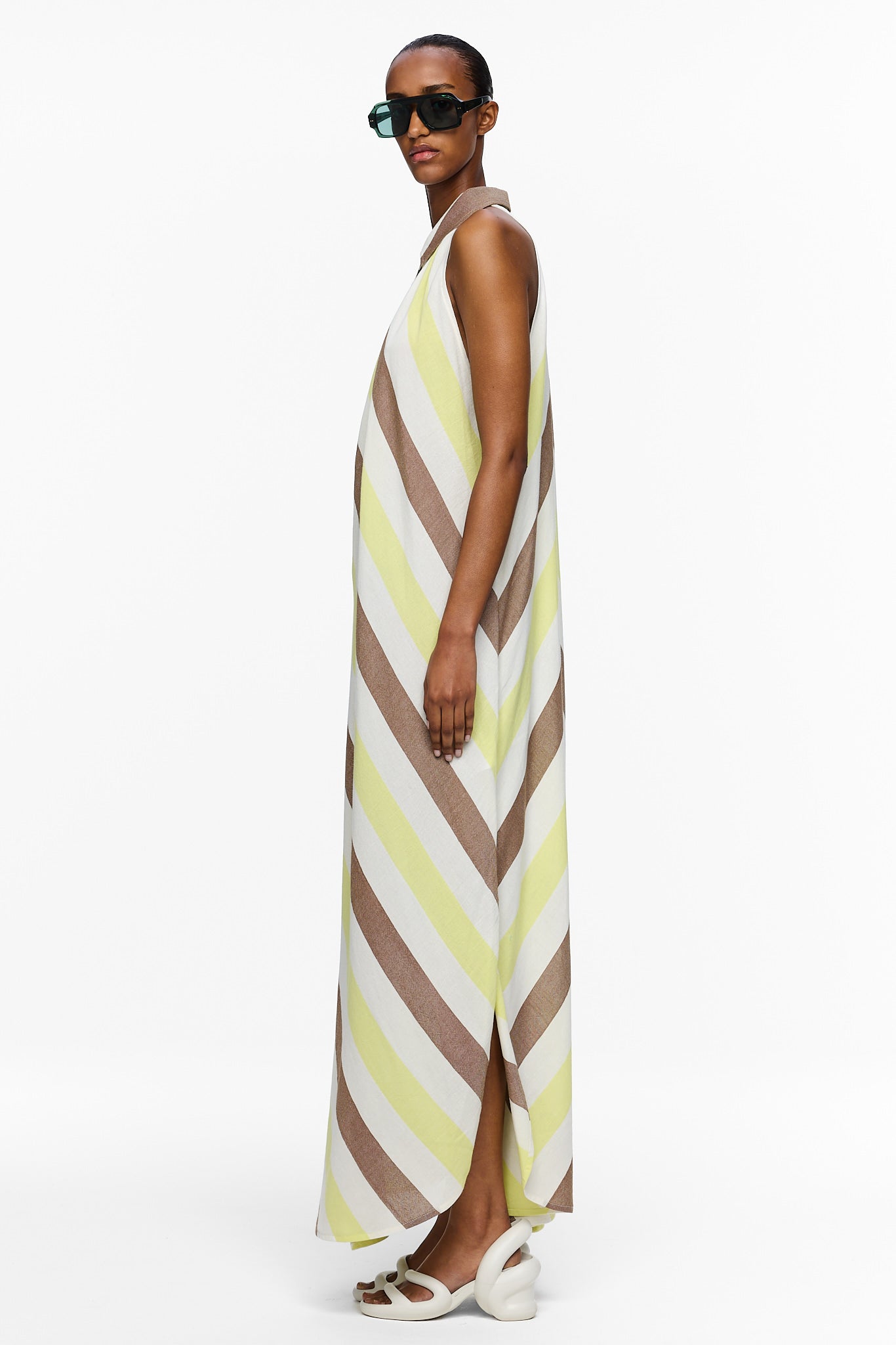 The Halter Dress - Stripe 19