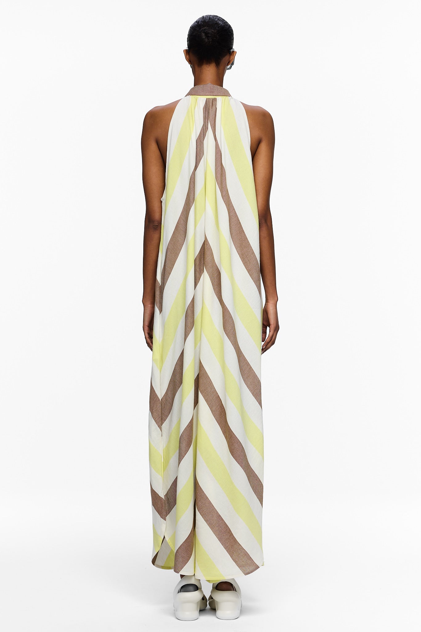 The Halter Dress - Stripe 19