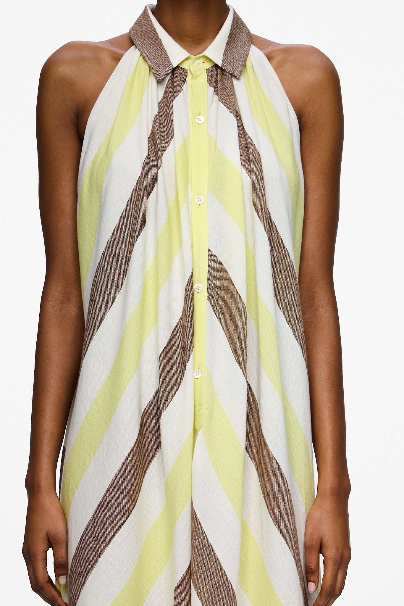 The Halter Dress - Stripe 19