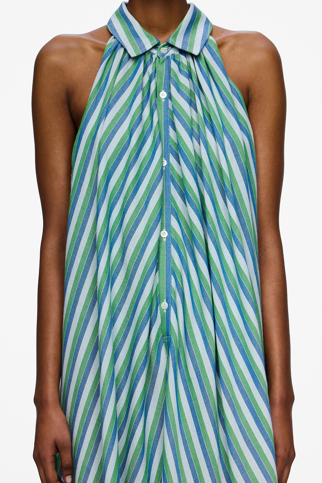 The Halter Dress - Stripe 67