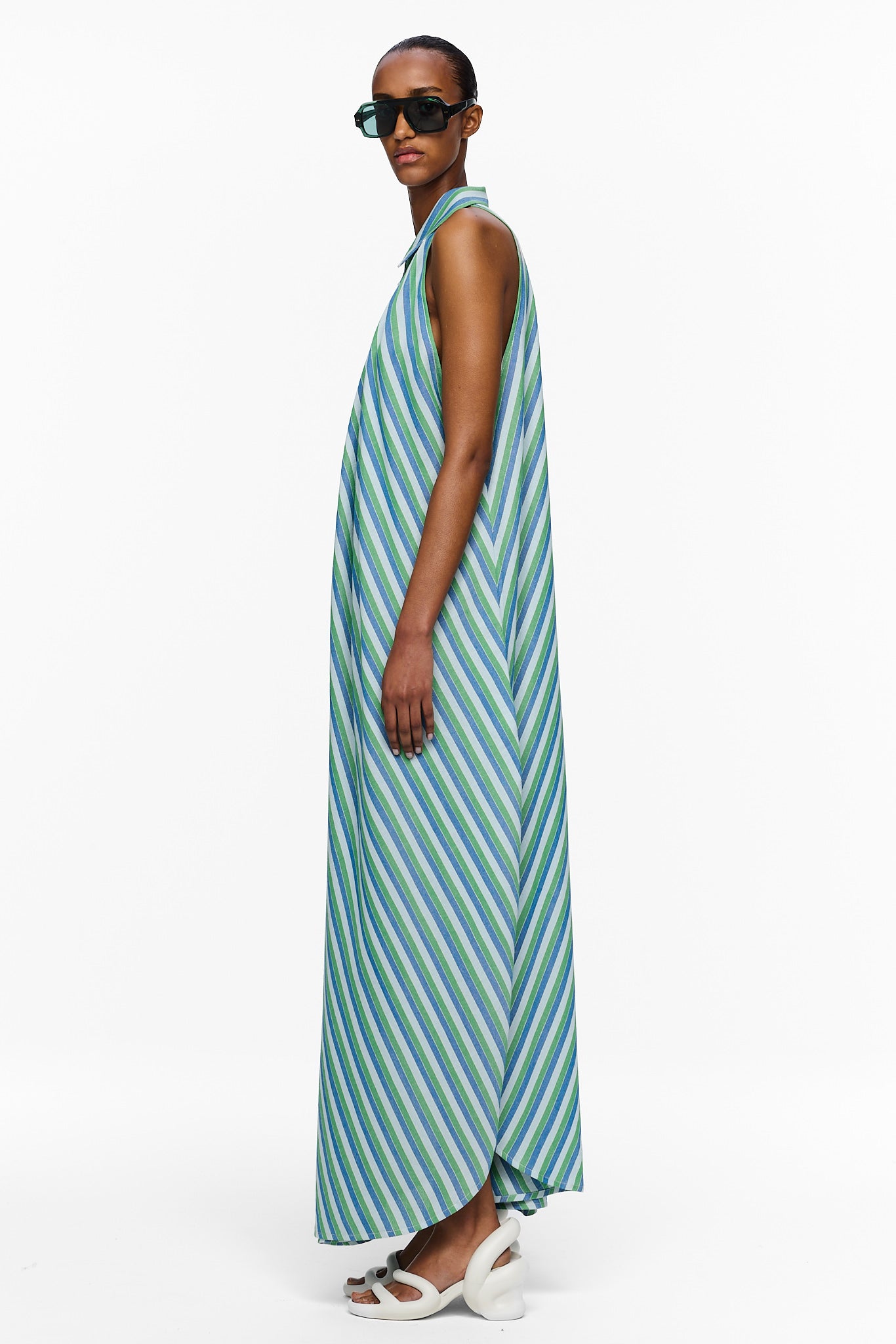 The Halter Dress - Stripe 67