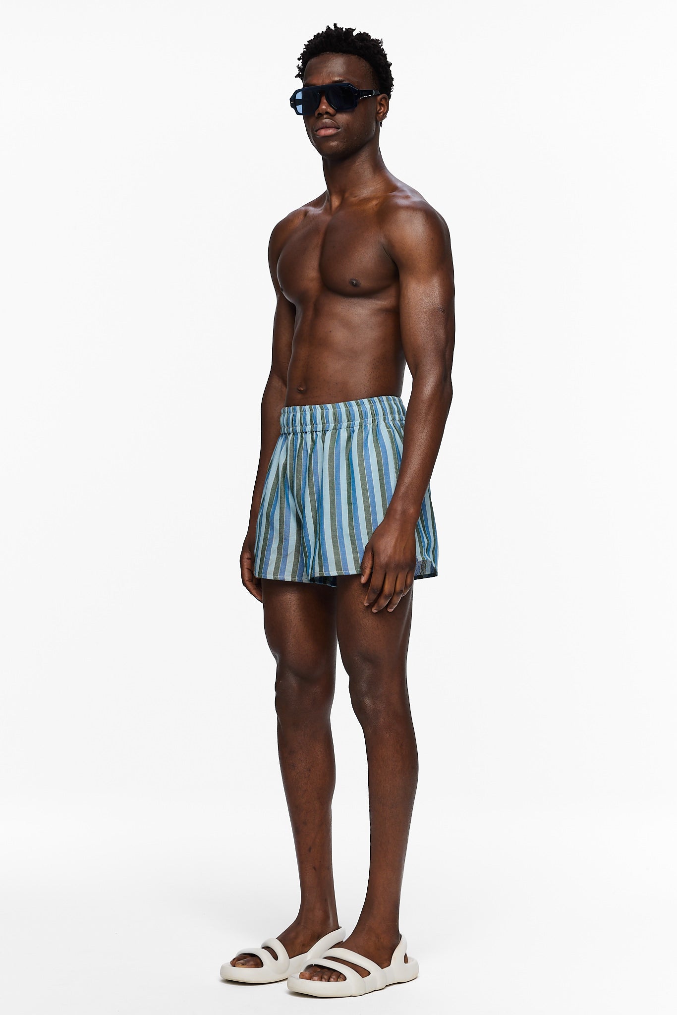 The High Waisted Short - Stripe 68