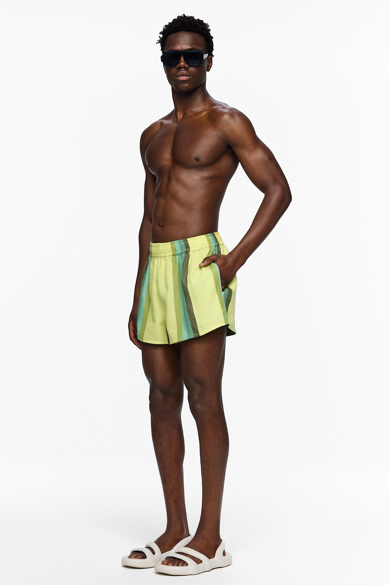 The High Waisted Short - Stripe 93