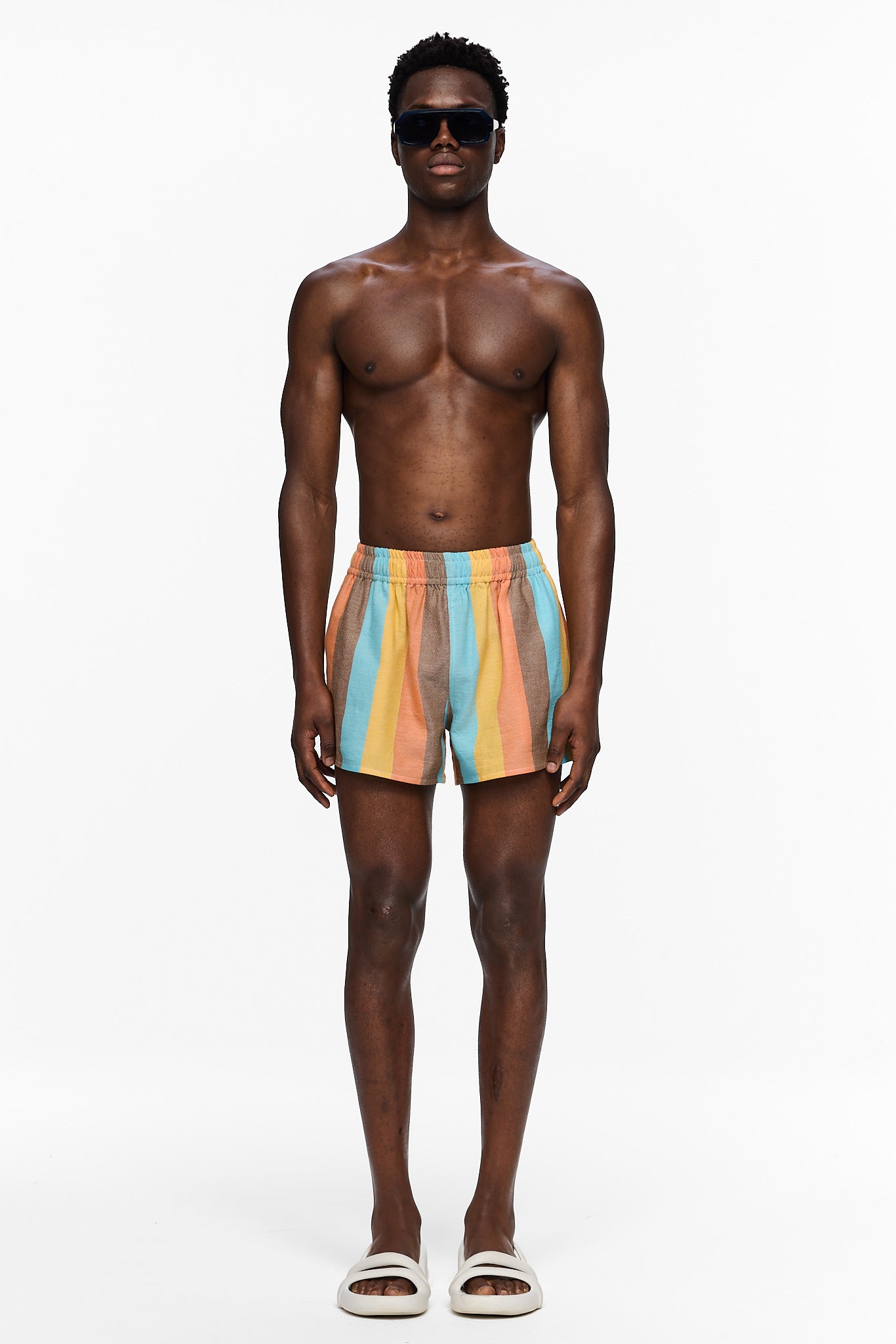 The High Waisted Short - Stripe 1